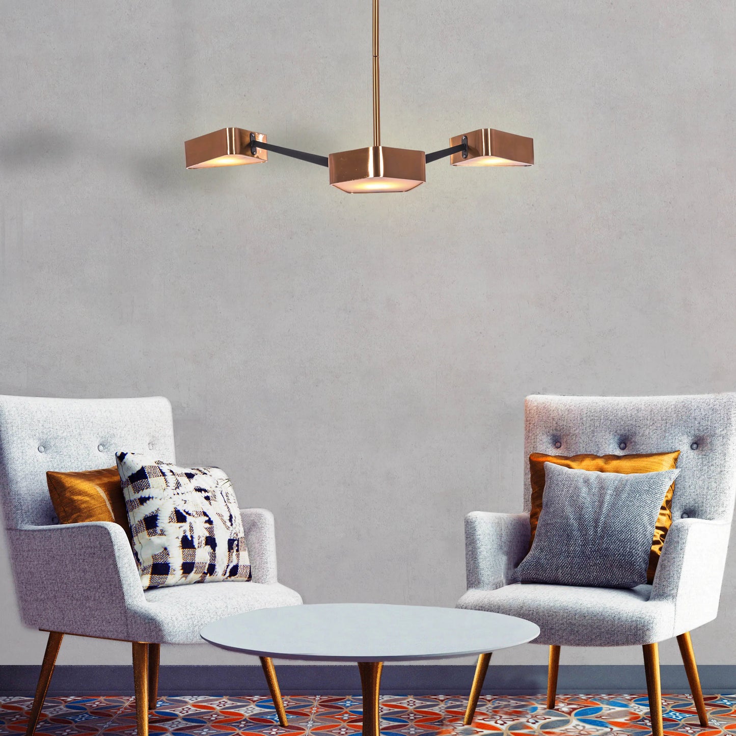 Road Trip Chandelier in gold finish