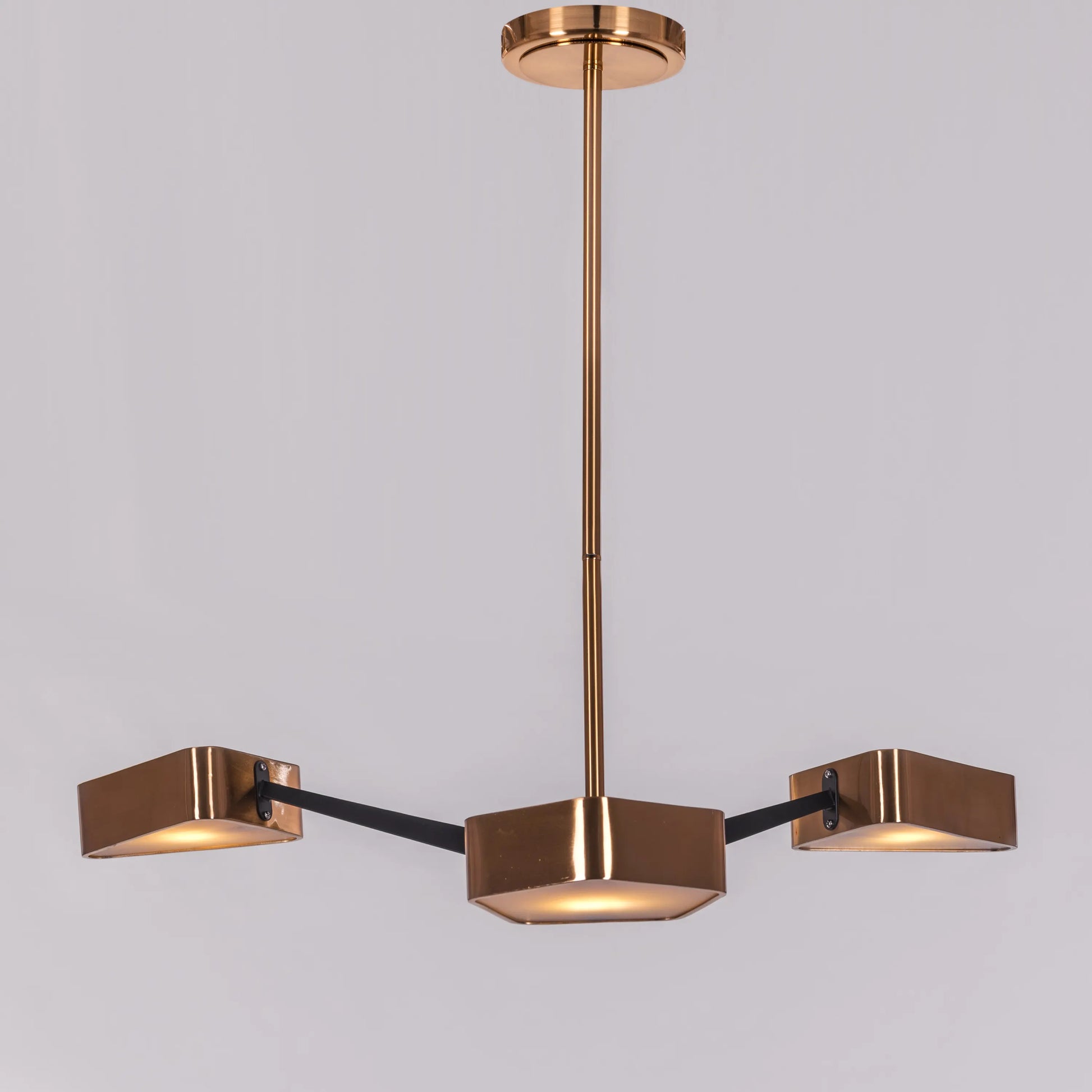 Road Trip Chandelier in gold finish