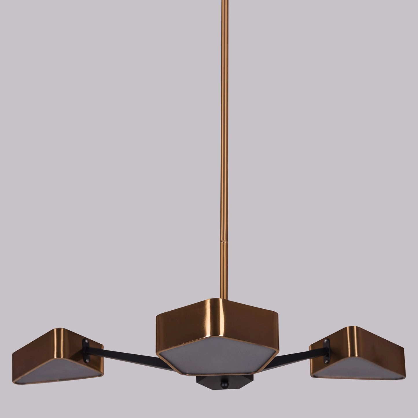 Road Trip Chandelier in gold finish