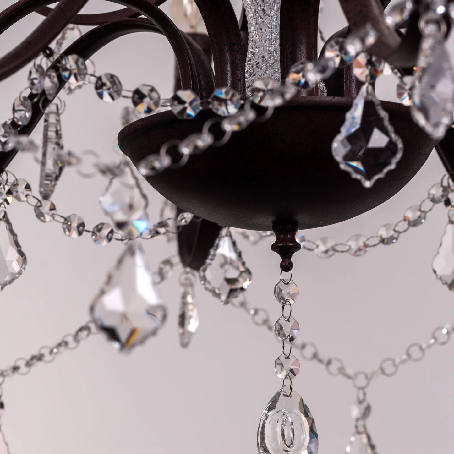 Rustic Restoration Crystal Chandelier