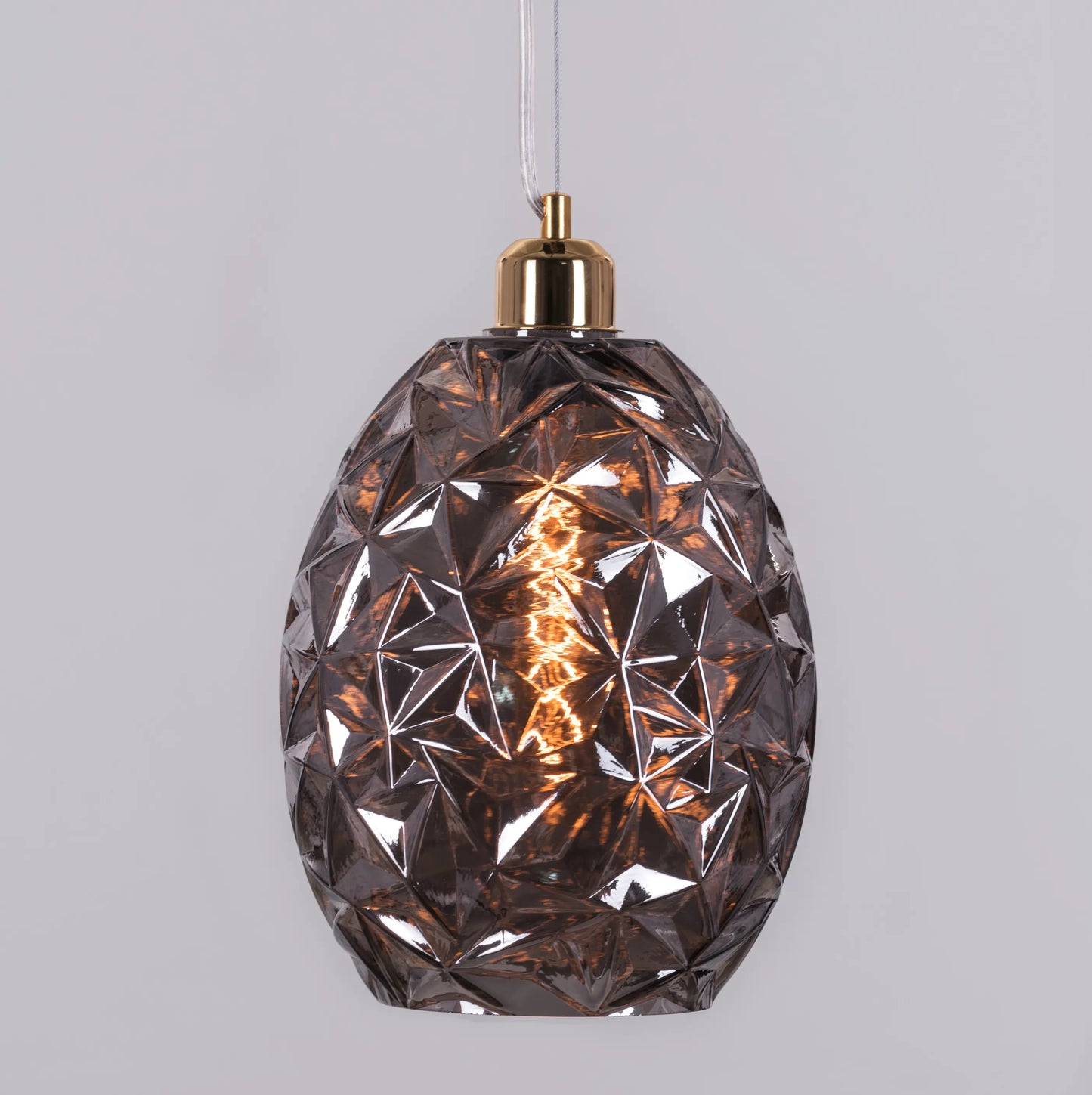 Second Glance (Smokey Grey) Glass Pendant Light