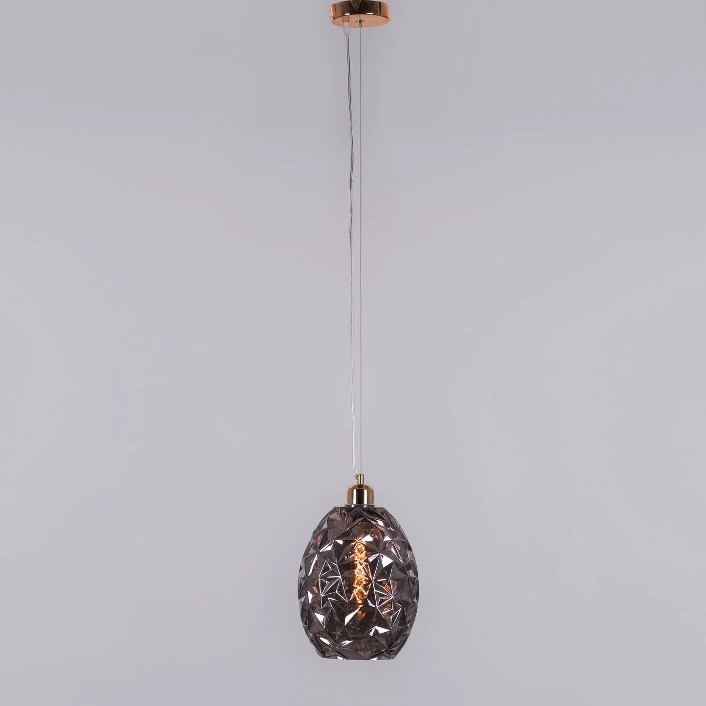 Second Glance (Smokey Grey) Glass Pendant Light