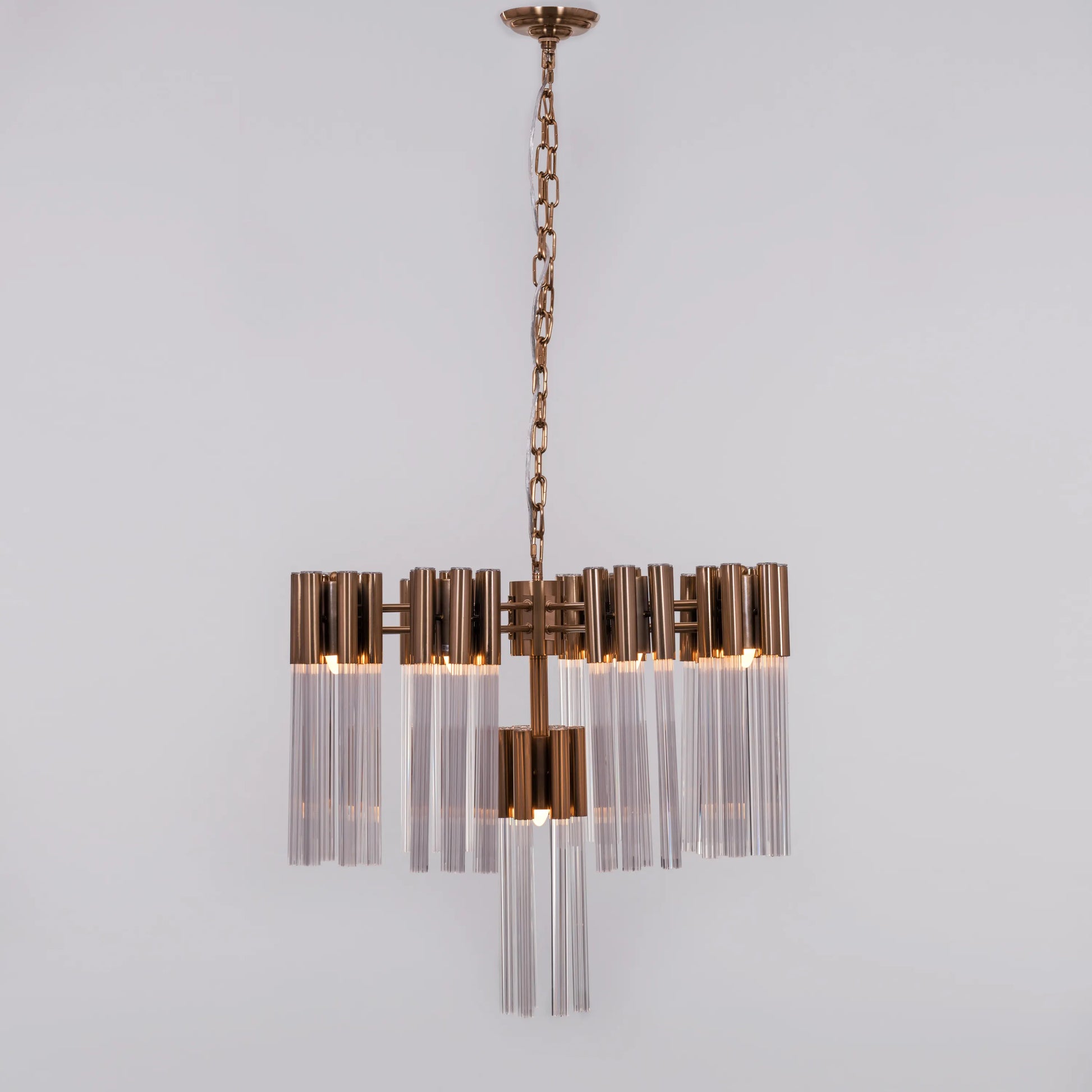 Good Luck Charm Chandelier in gold finish