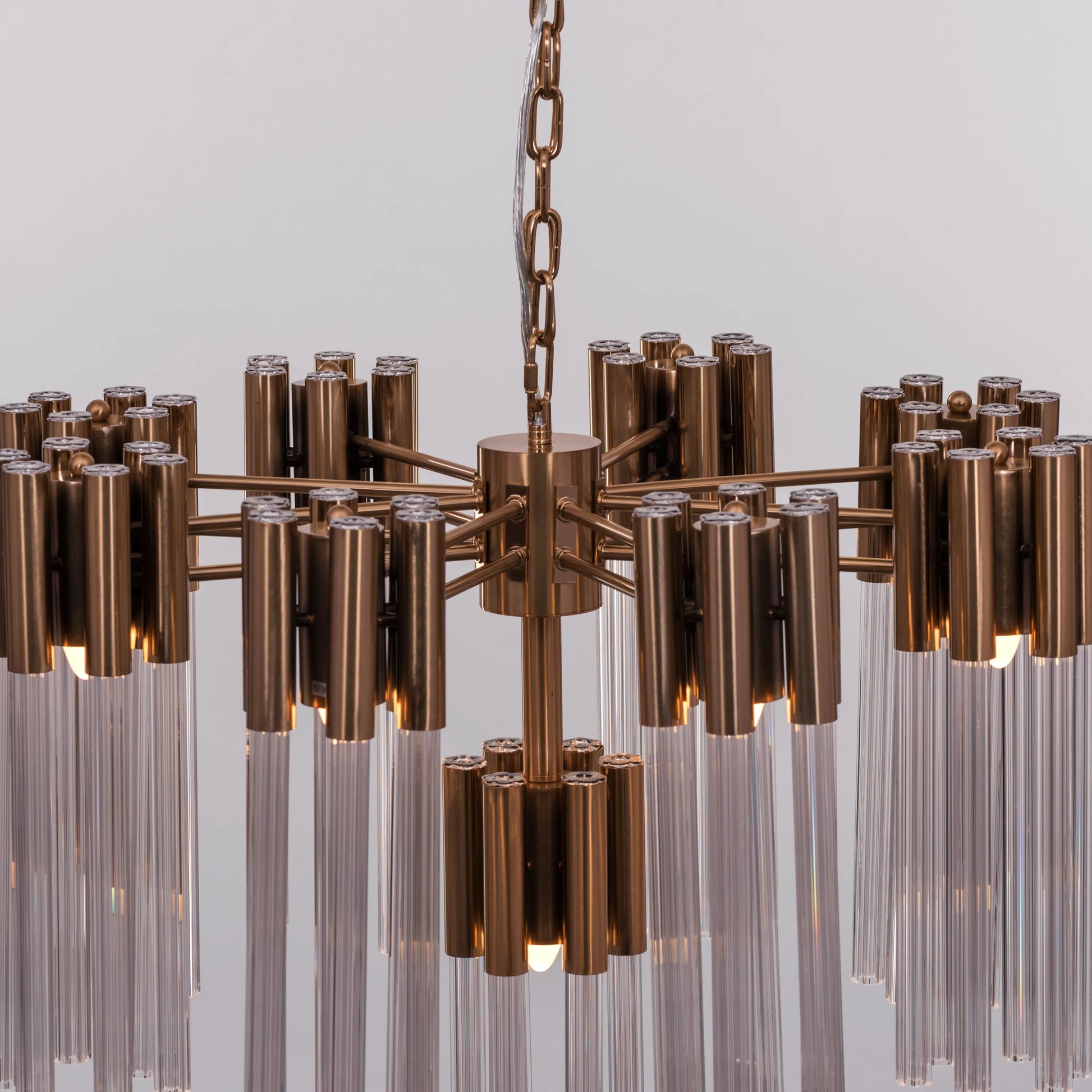 Good Luck Charm Chandelier in gold finish