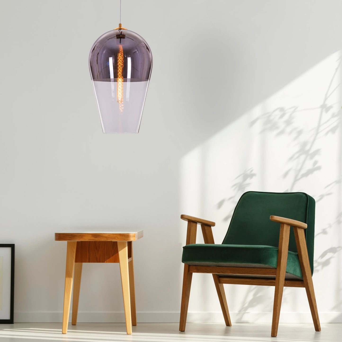 Have It All ( Smokey Grey) Glass Pendant Light