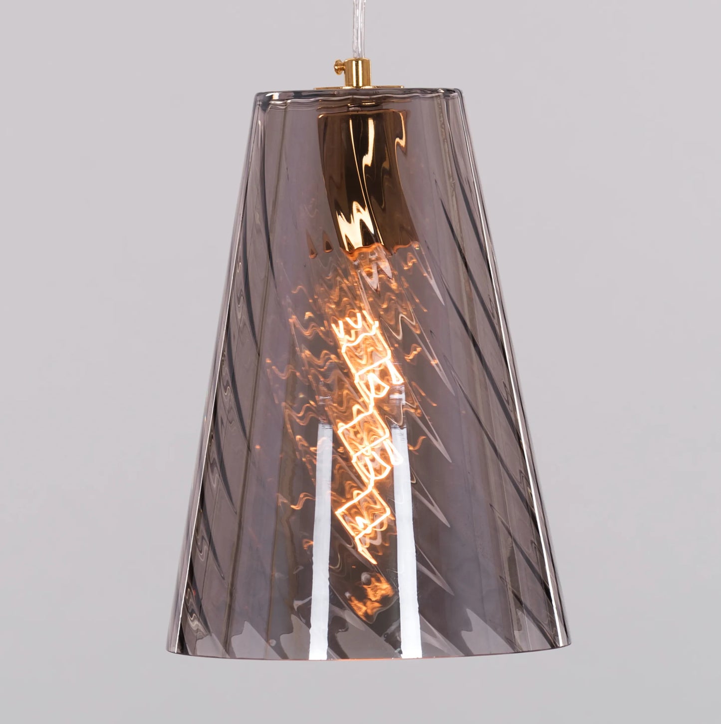 Open Sesame (Smokey, Amber) Glass Pendant Light