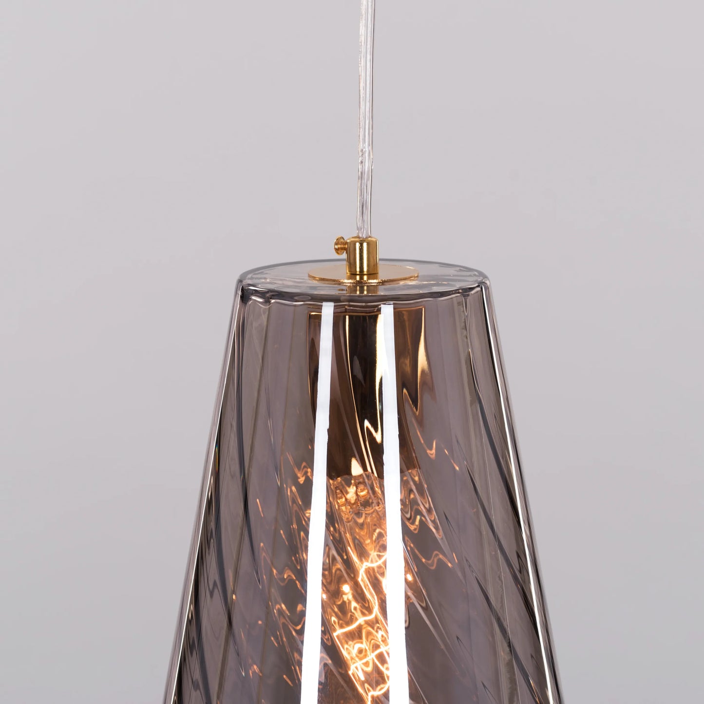Open Sesame (Smokey, Amber) Glass Pendant Light