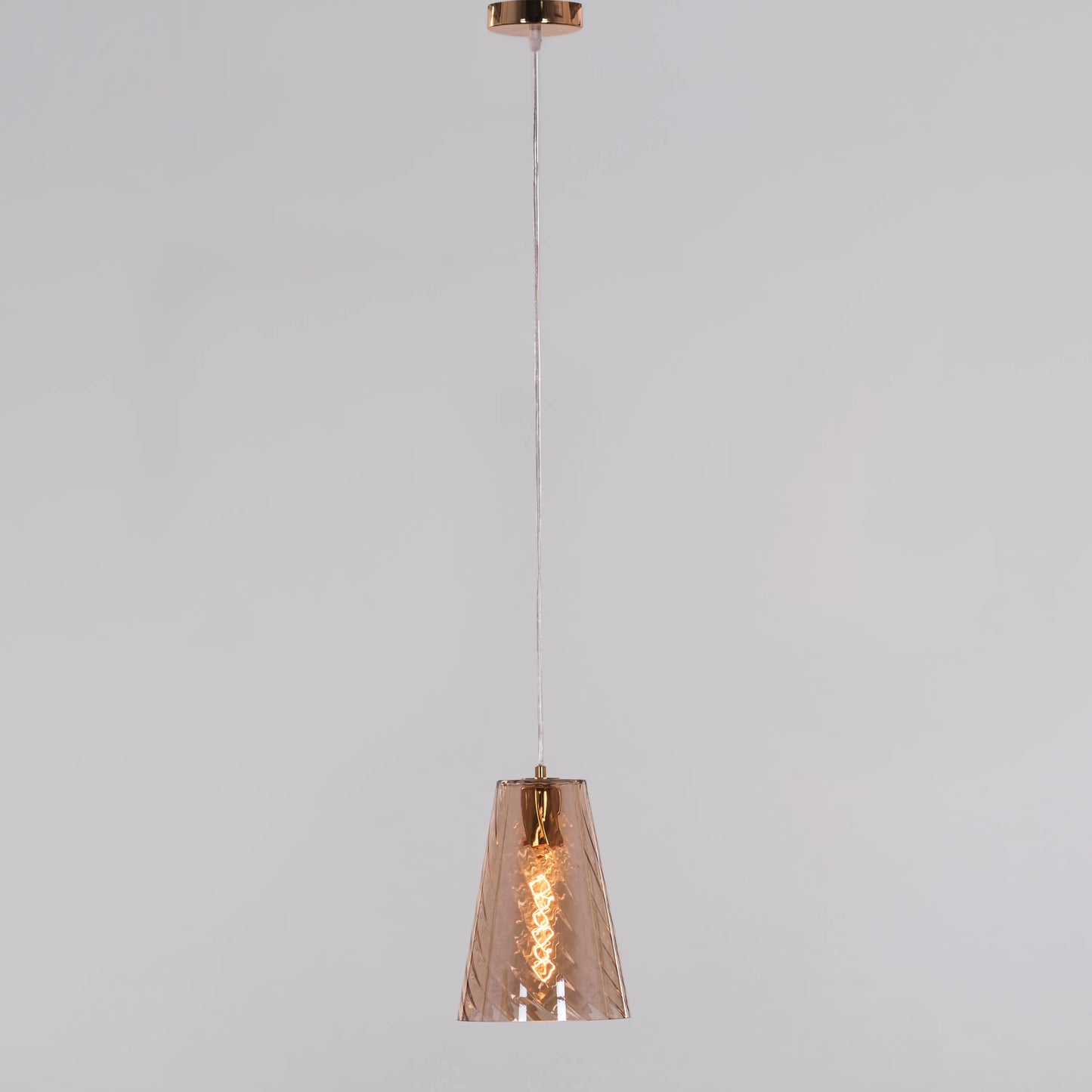 Open Sesame (Smokey, Amber) Glass Pendant Light