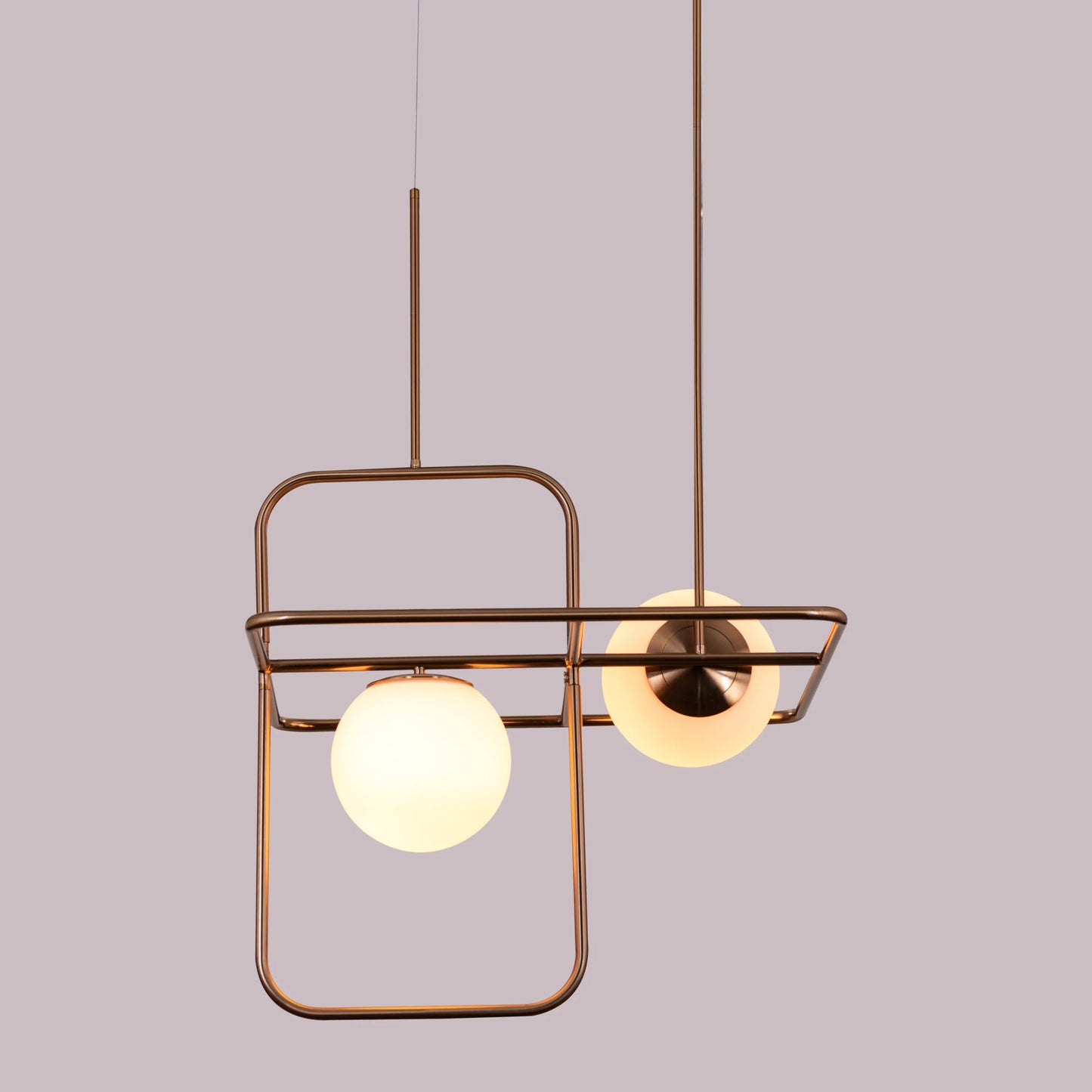 Lean On Chandelier in gold finish