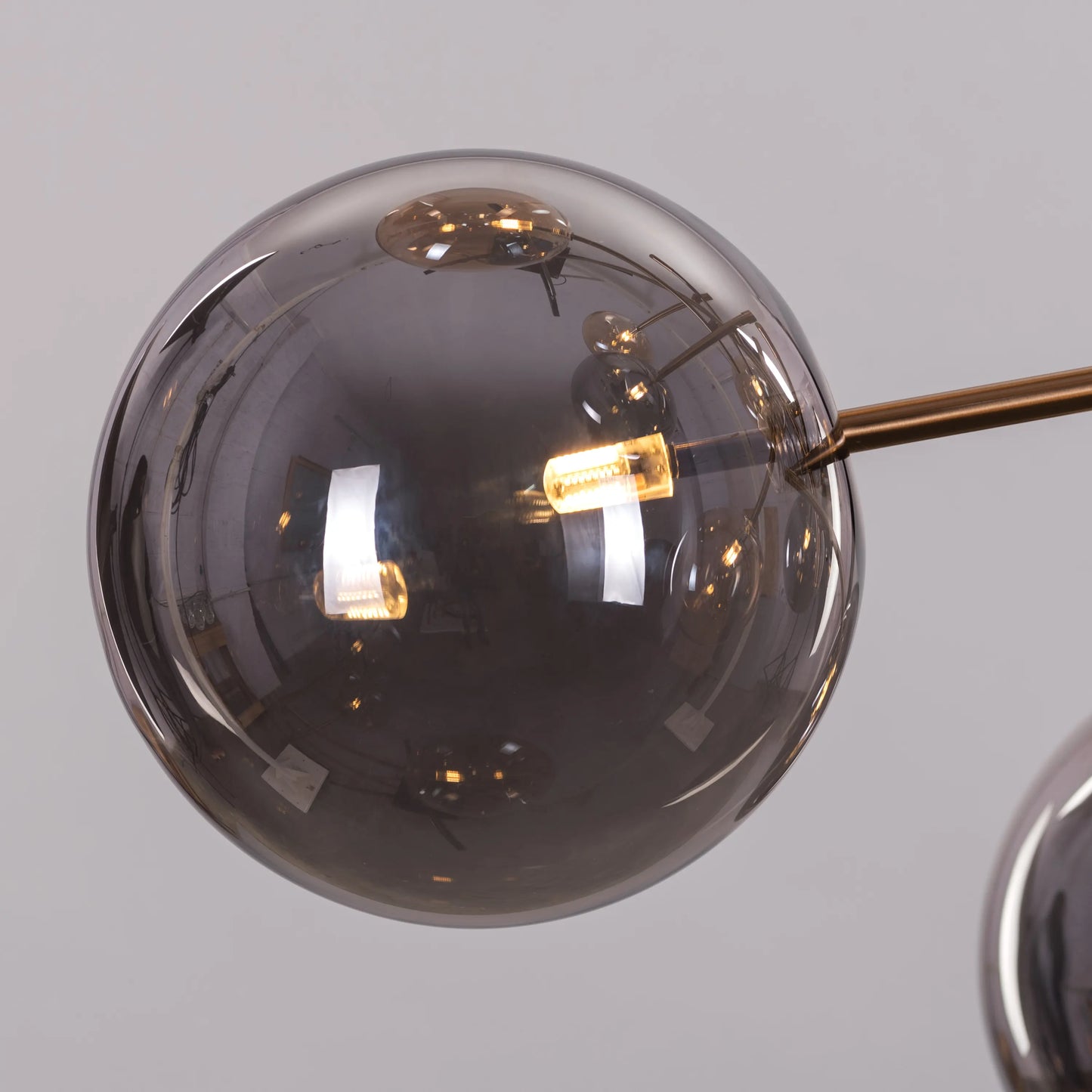 Pied Piper Posh (Large, Amber, Smokey Grey) Glass Chandelier