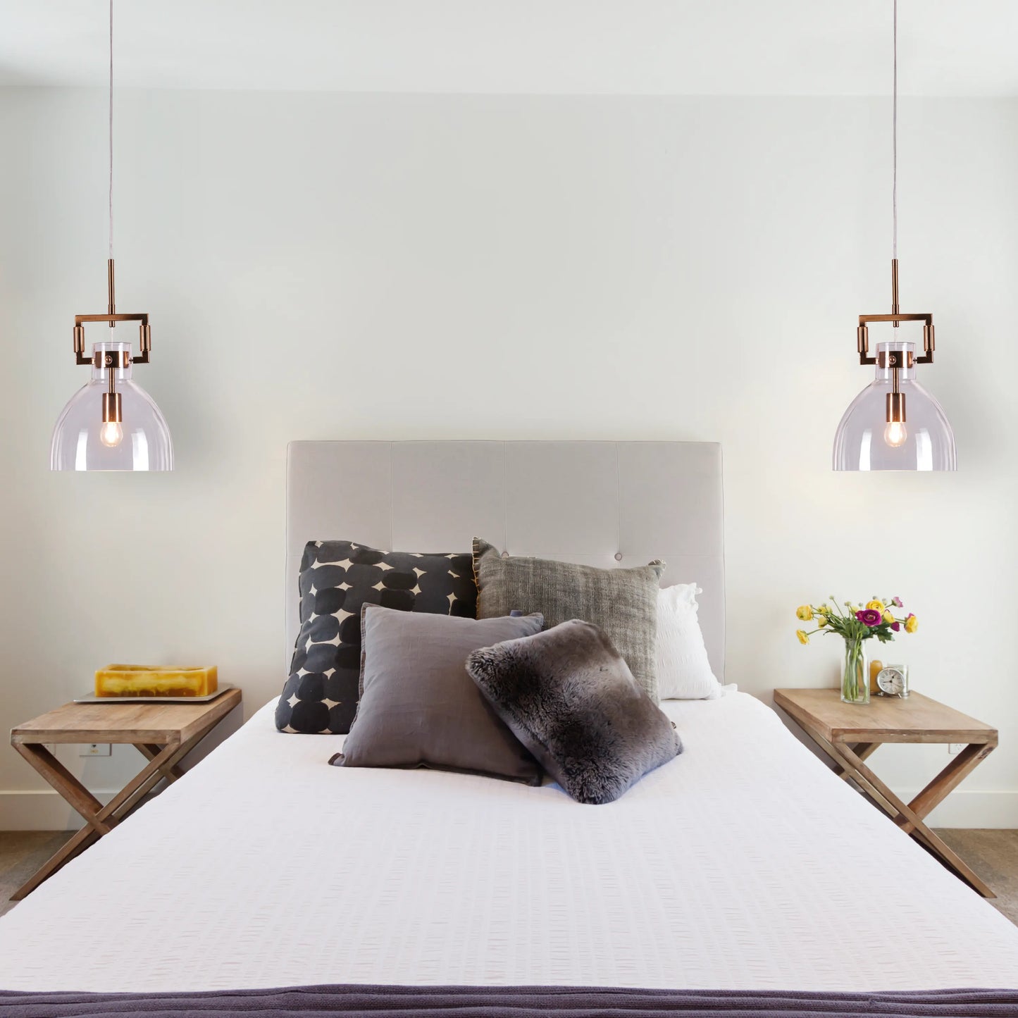 High Hopes (Oval, Gold) Clear Glass Pendant Light