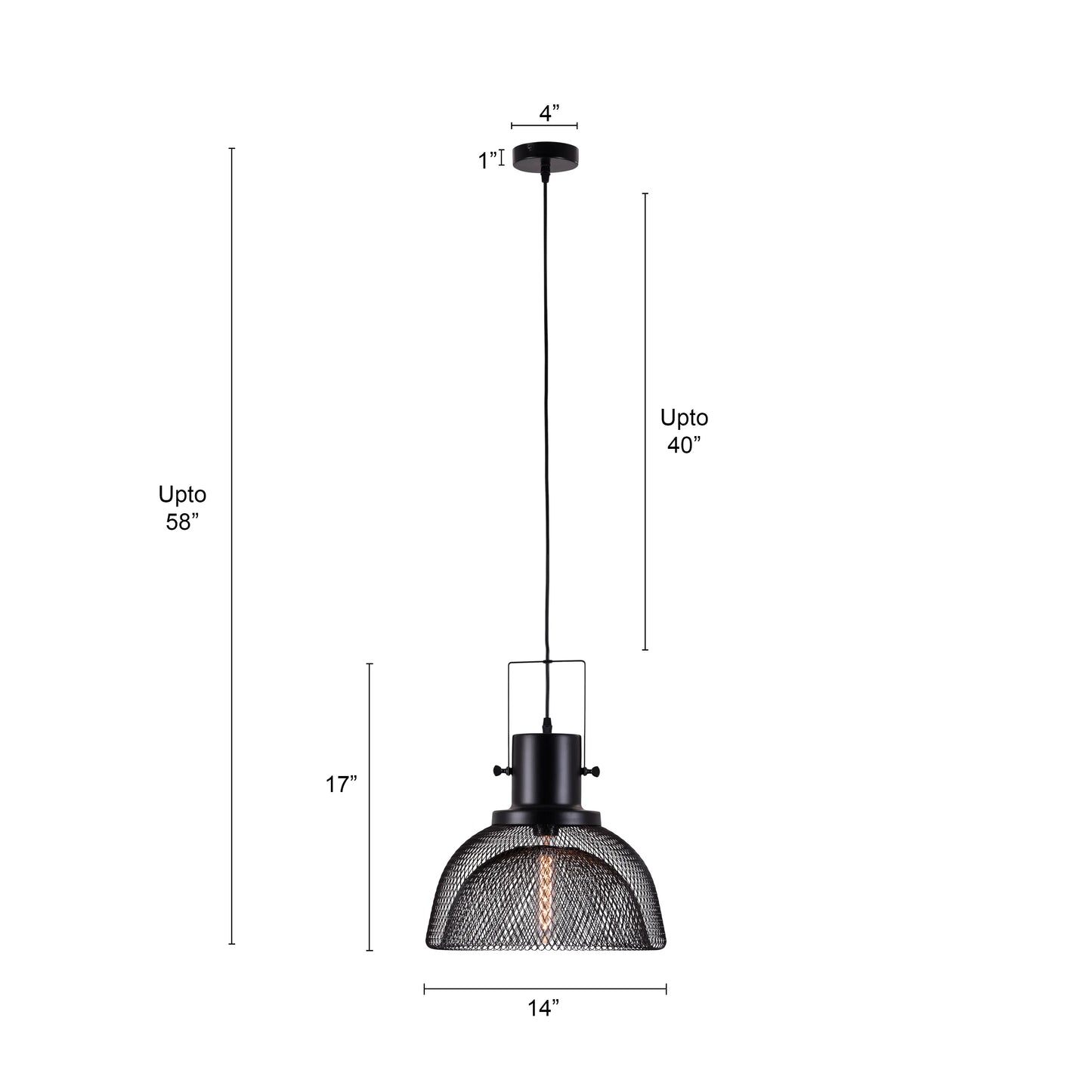 Resort Chic Signature (Black) Pendant Light