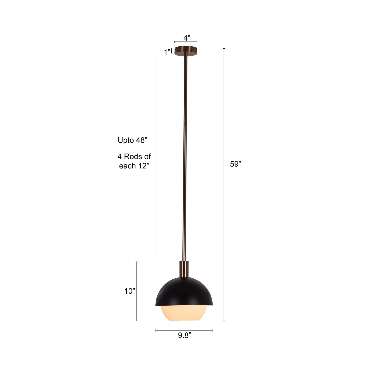 Modern Addicted Pendant Light in Gold with Energy-Efficient Smart LED