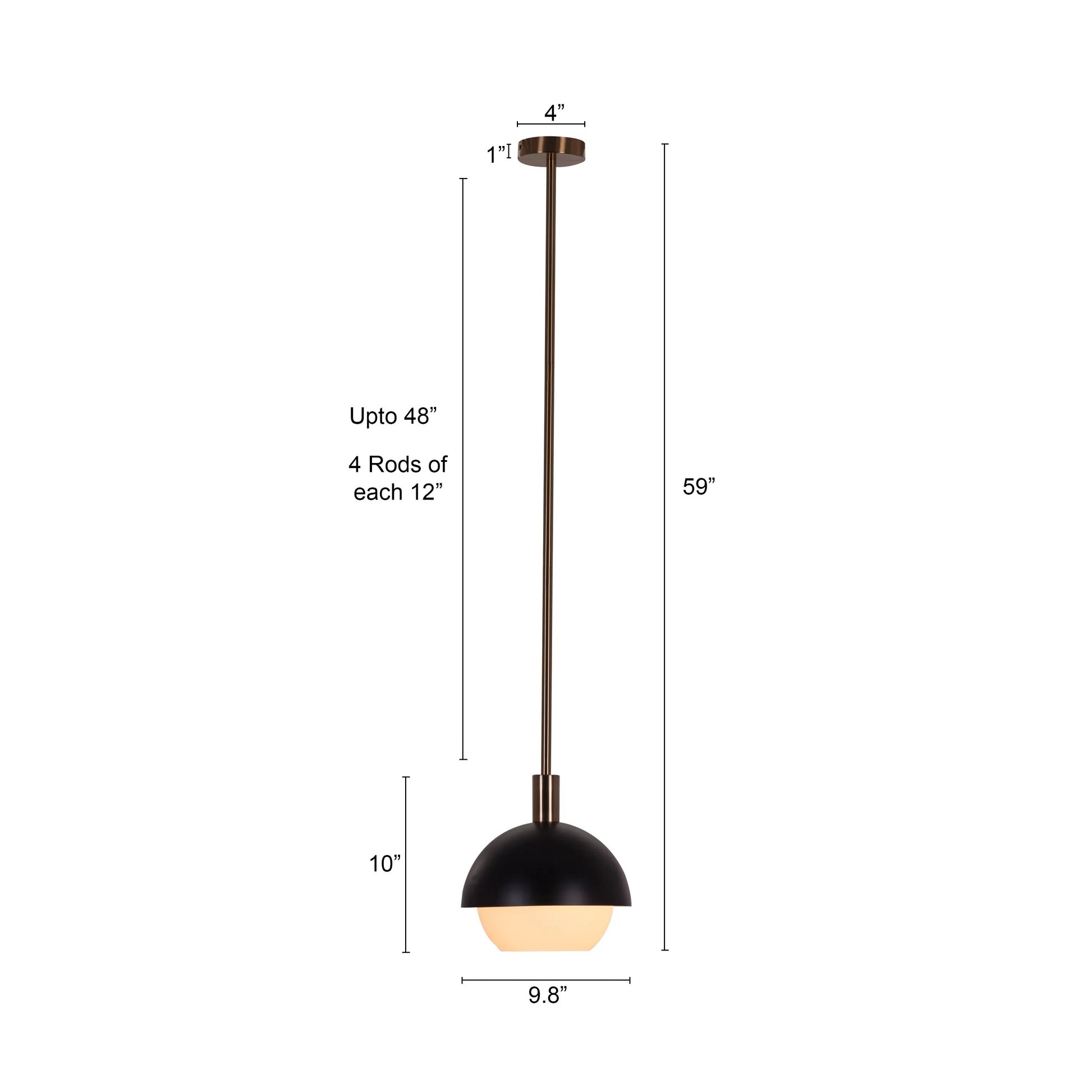 Modern Addicted Pendant Light in Gold with Energy-Efficient Smart LED