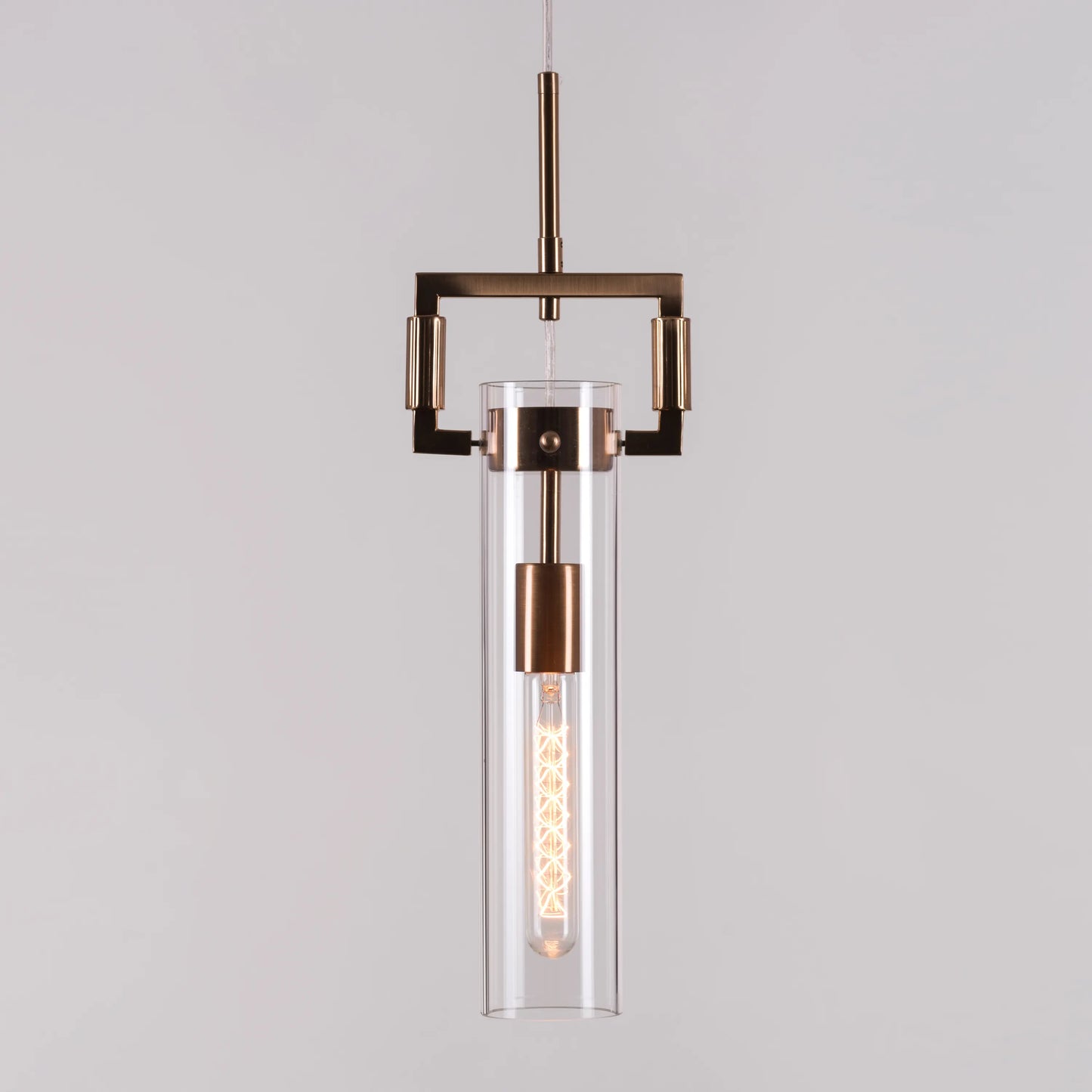 High Hopes (Oval, Gold) Clear Glass Pendant Light