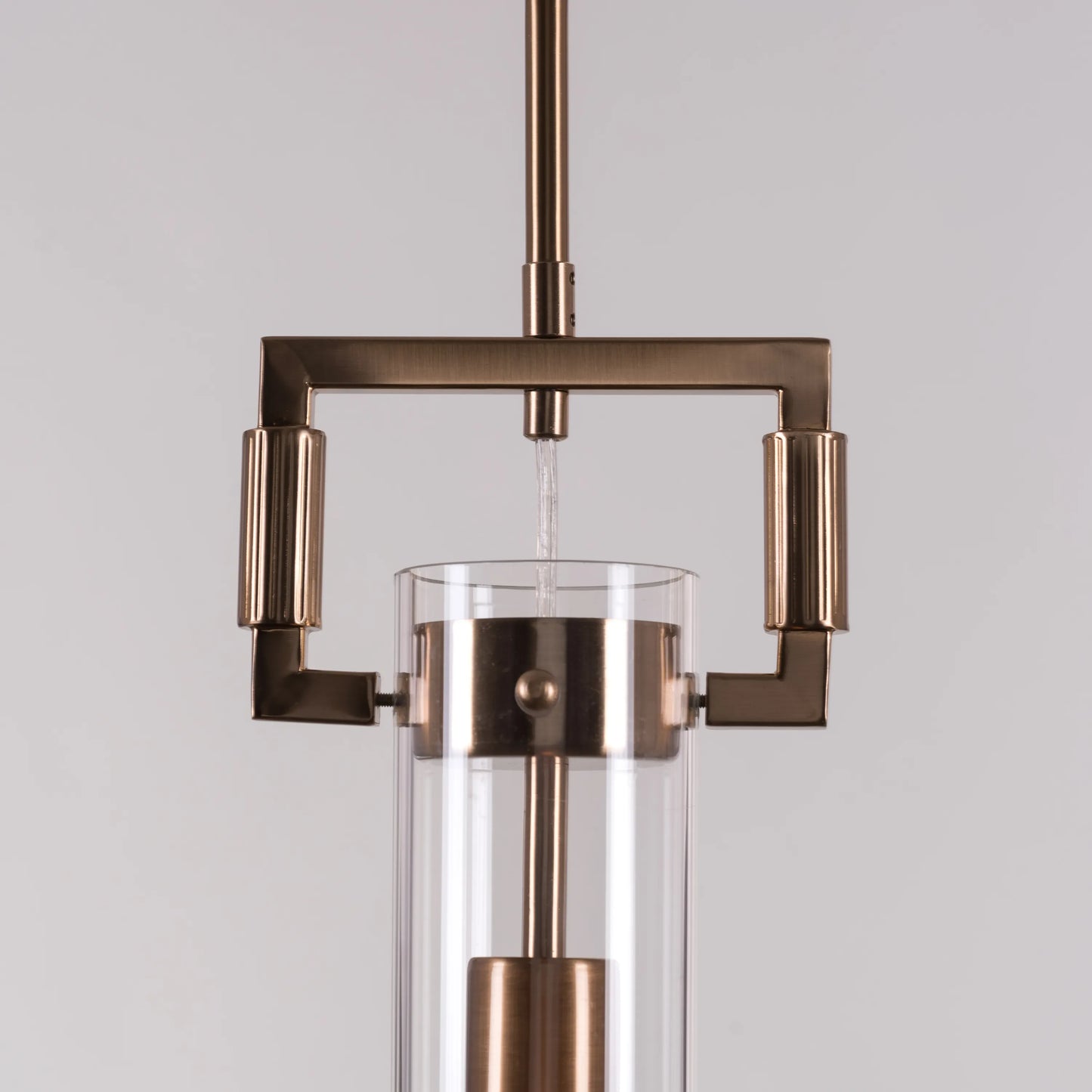 High Hopes (Oval, Gold) Clear Glass Pendant Light