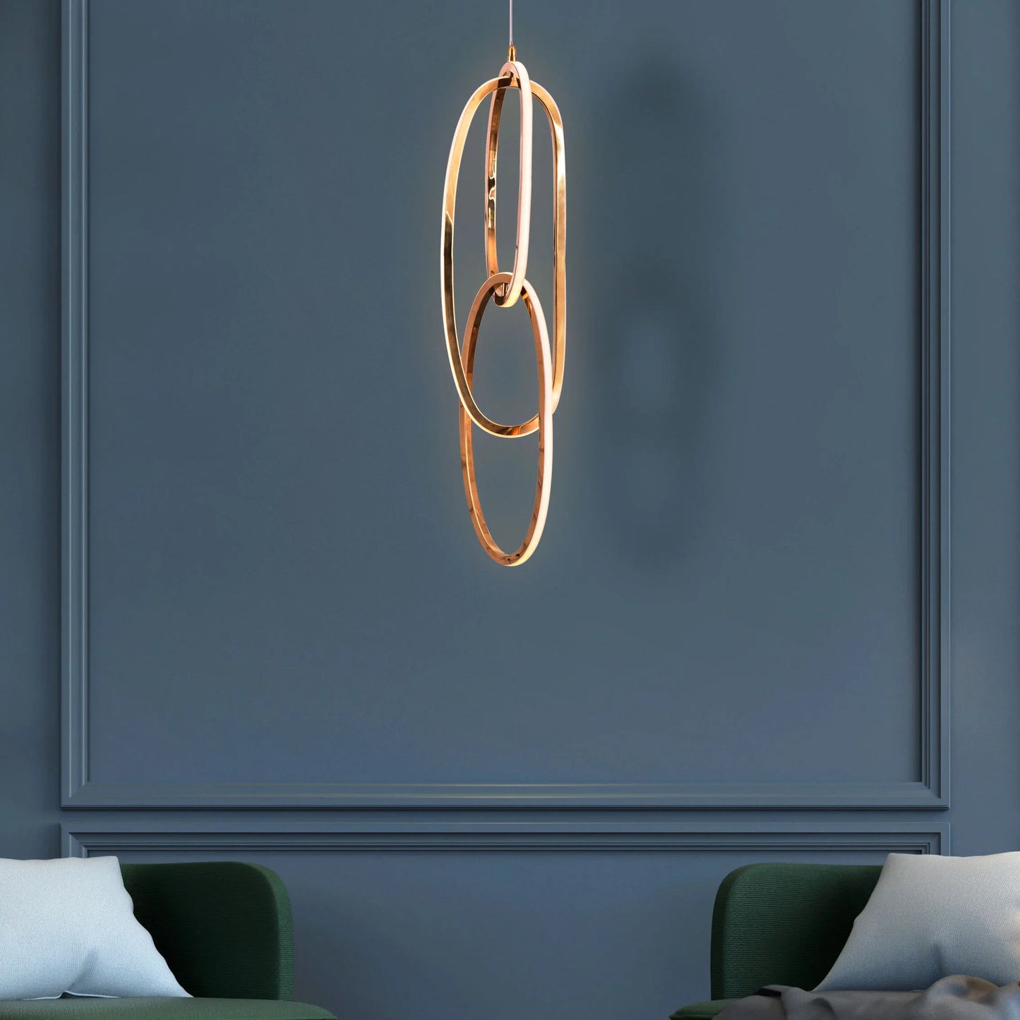 Call The Shots Pendant Light in gold finish