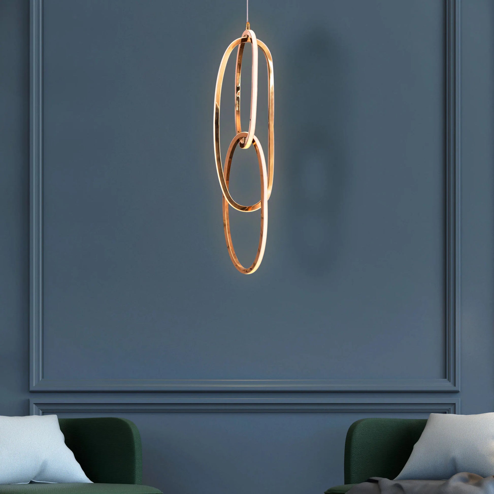 Call The Shots Pendant Light in gold finish
