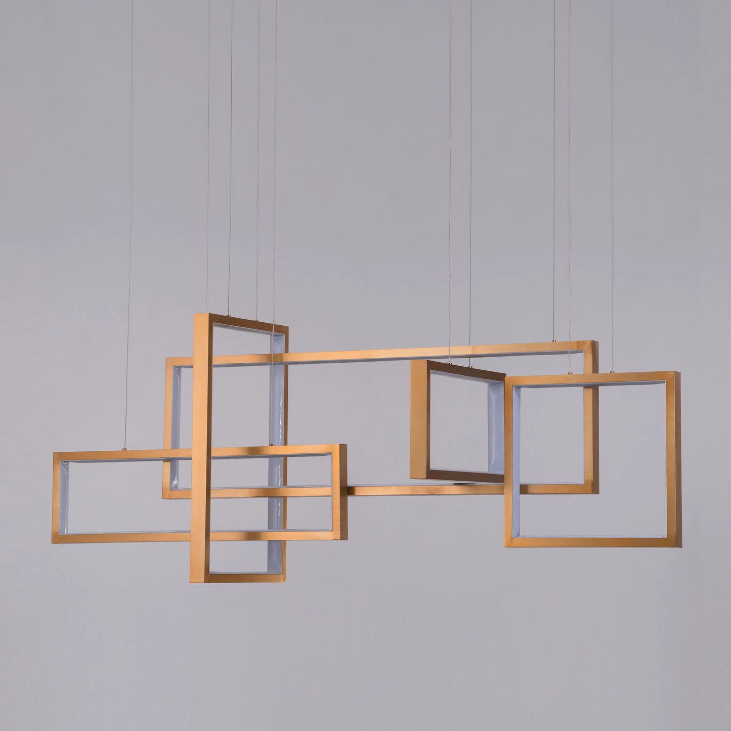 Three Day Weekend (Large, Gold, 3 Color Dimmable LED With Remote Control) Chandelier