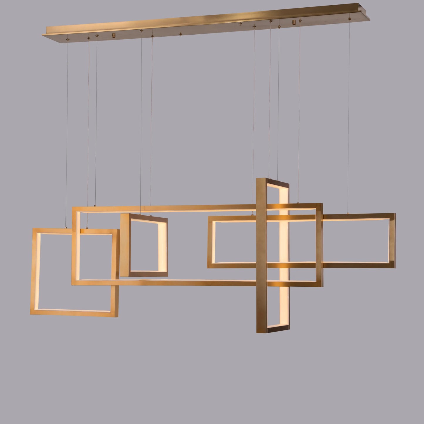 Three Day Weekend (Large, Gold, 3 Color Dimmable LED With Remote Control) Chandelier