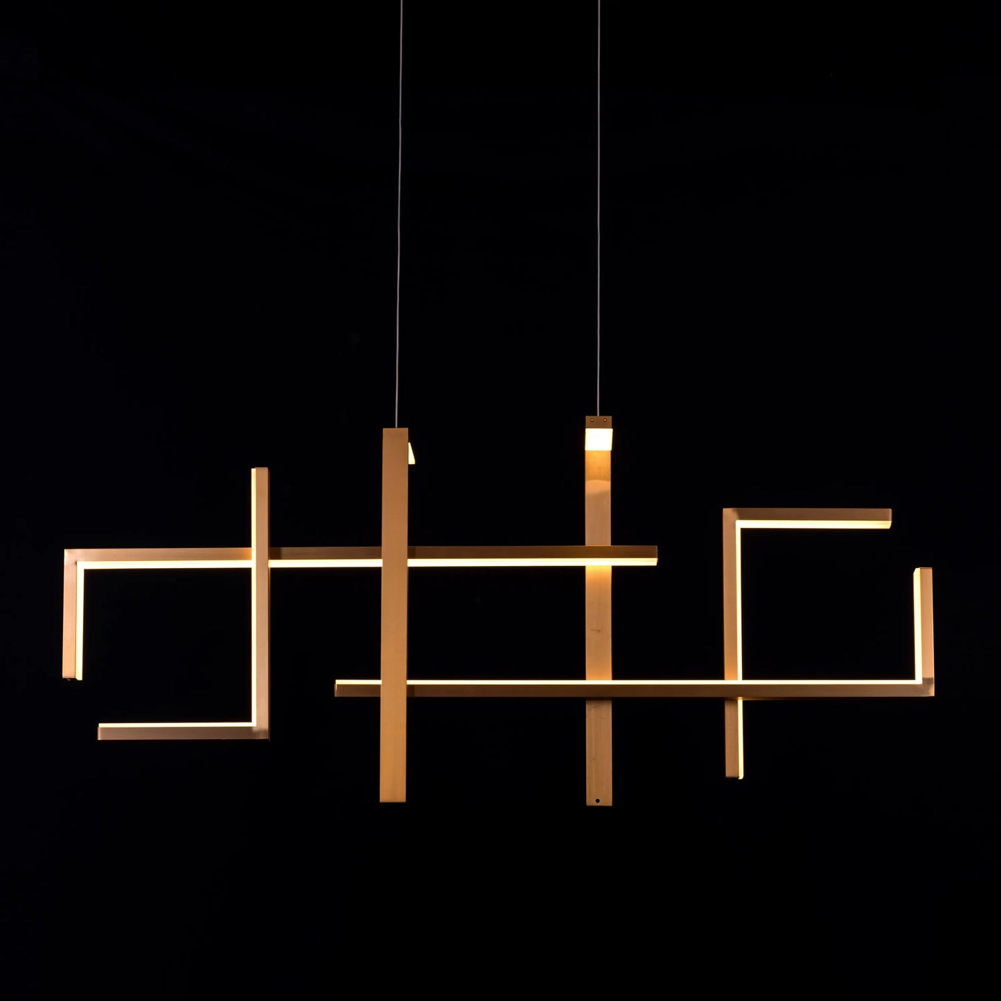 Chivalrous (Large, Gold, 3 Color Dimmable LED with Remote Control) Chandelier