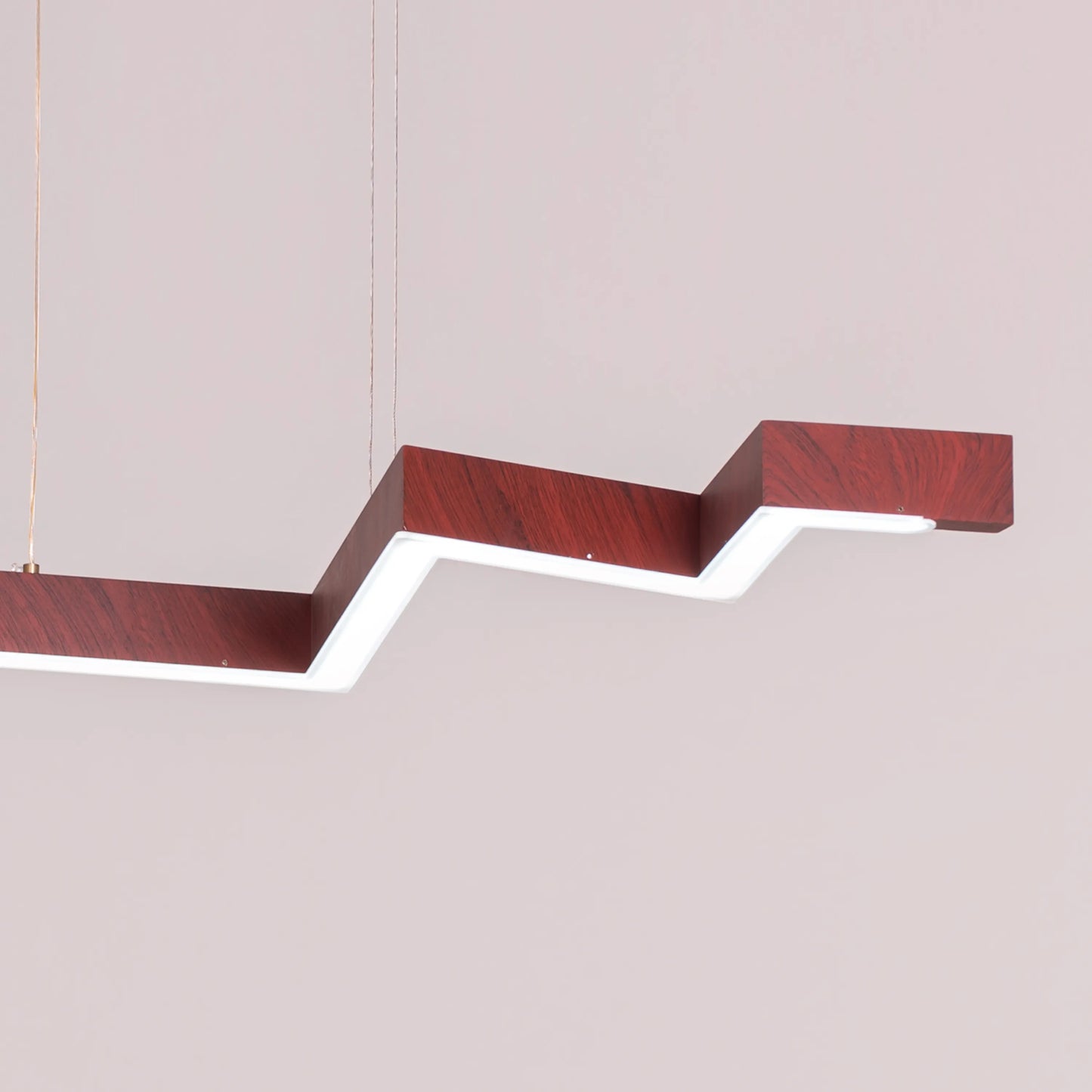 Bolt (Medium, Wooden, Dimmable LED with Remote Control) Chandelier