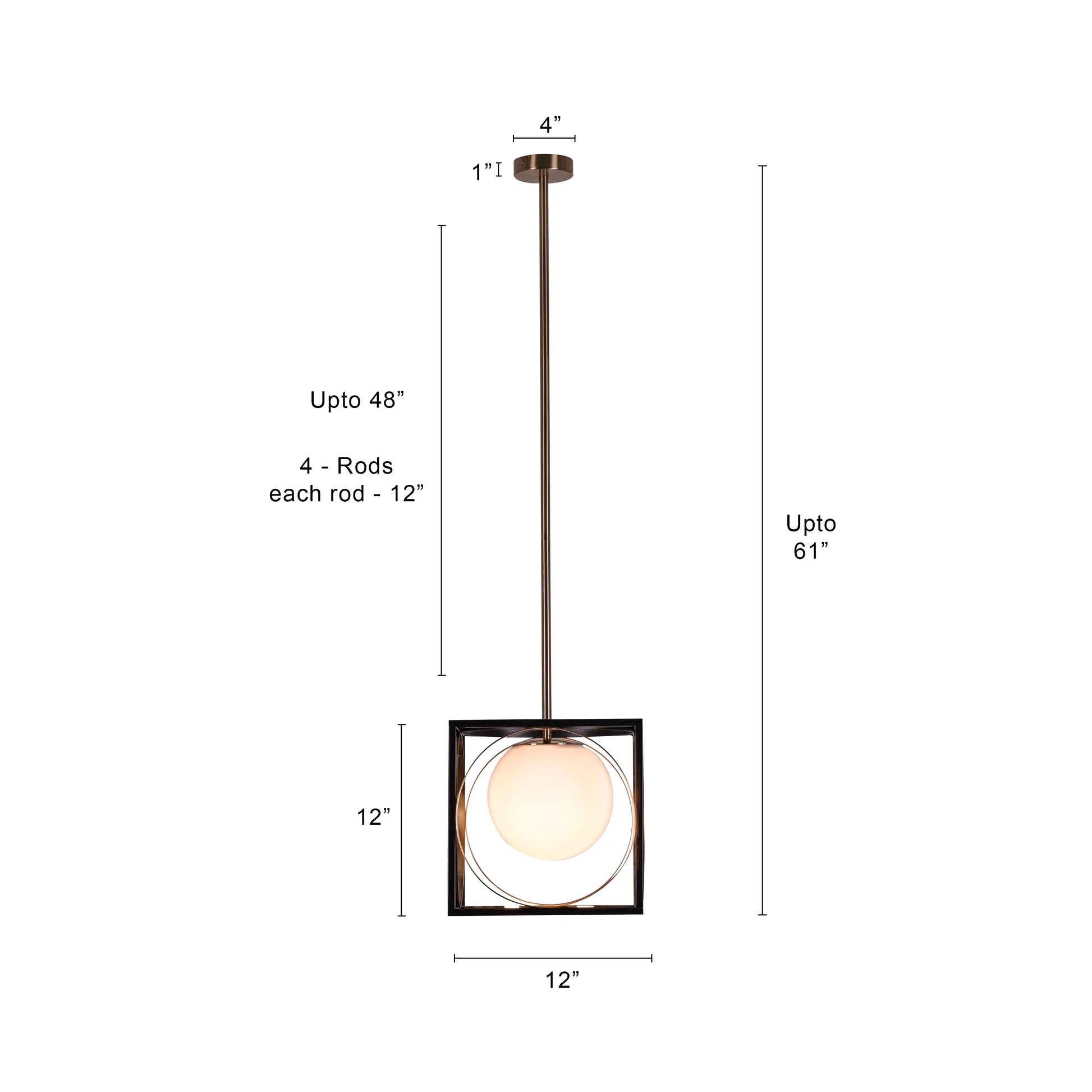Block Party smart LED pendant light with geometric design