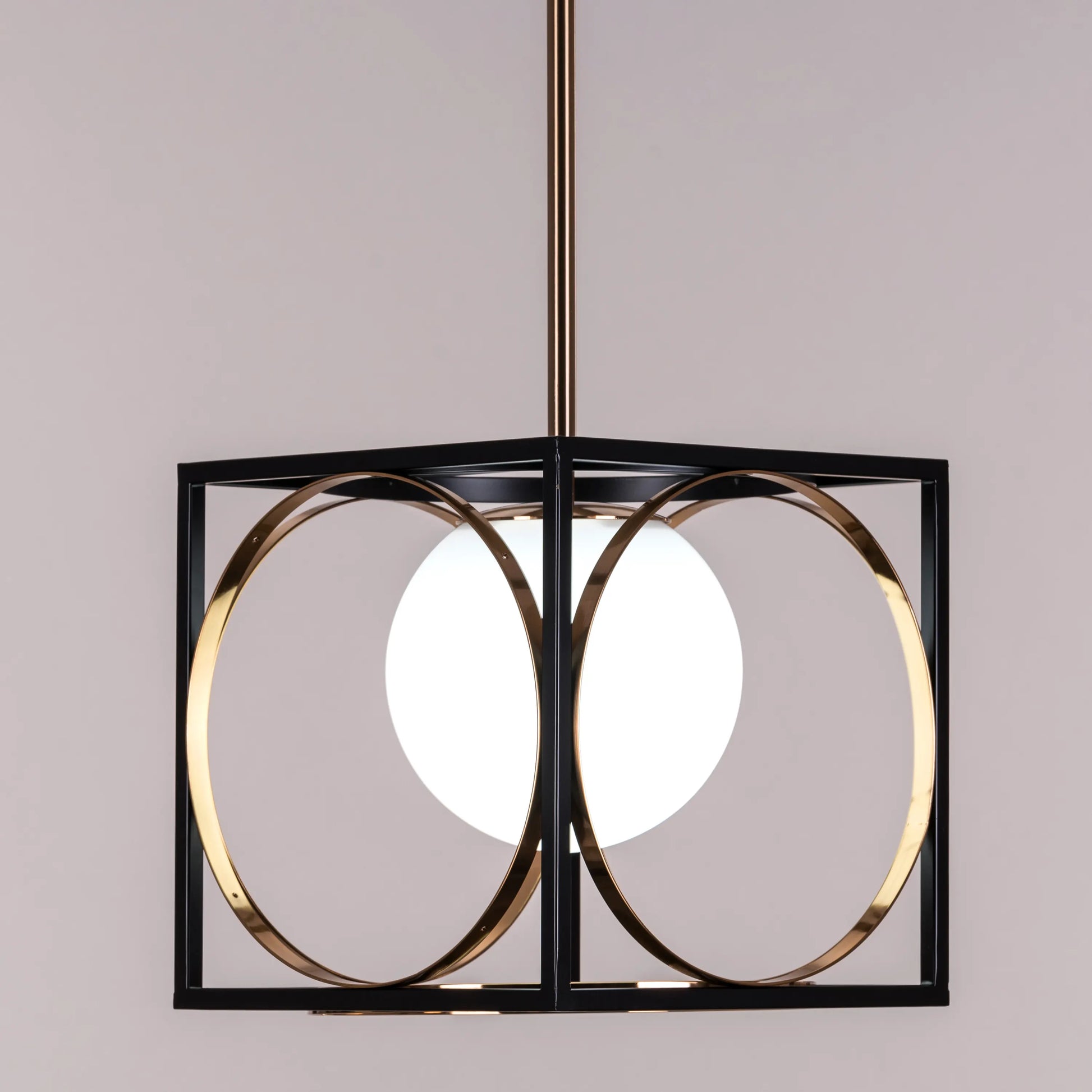 Block Party smart LED pendant light with geometric design