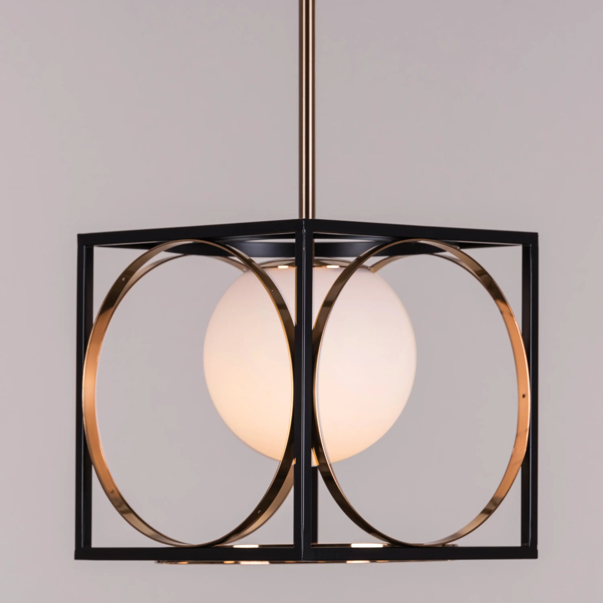 Block Party smart LED pendant light with geometric design