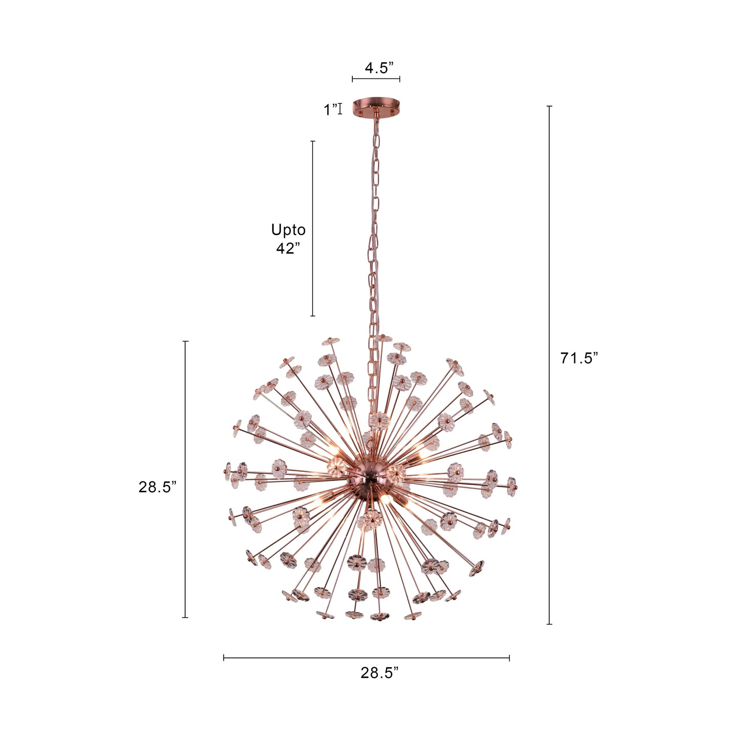 Flower Power Crystal Chandelier