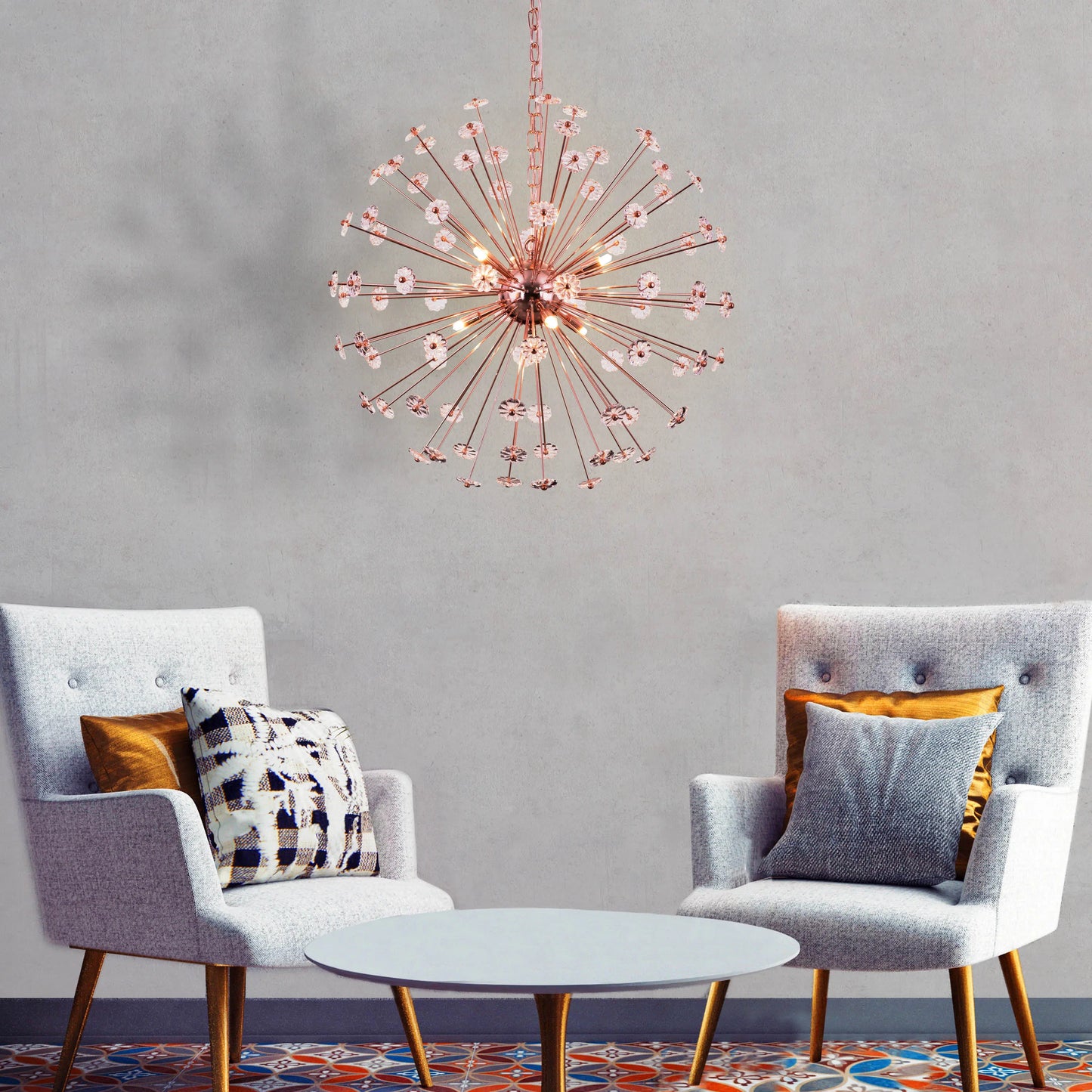 Flower Power Crystal Chandelier