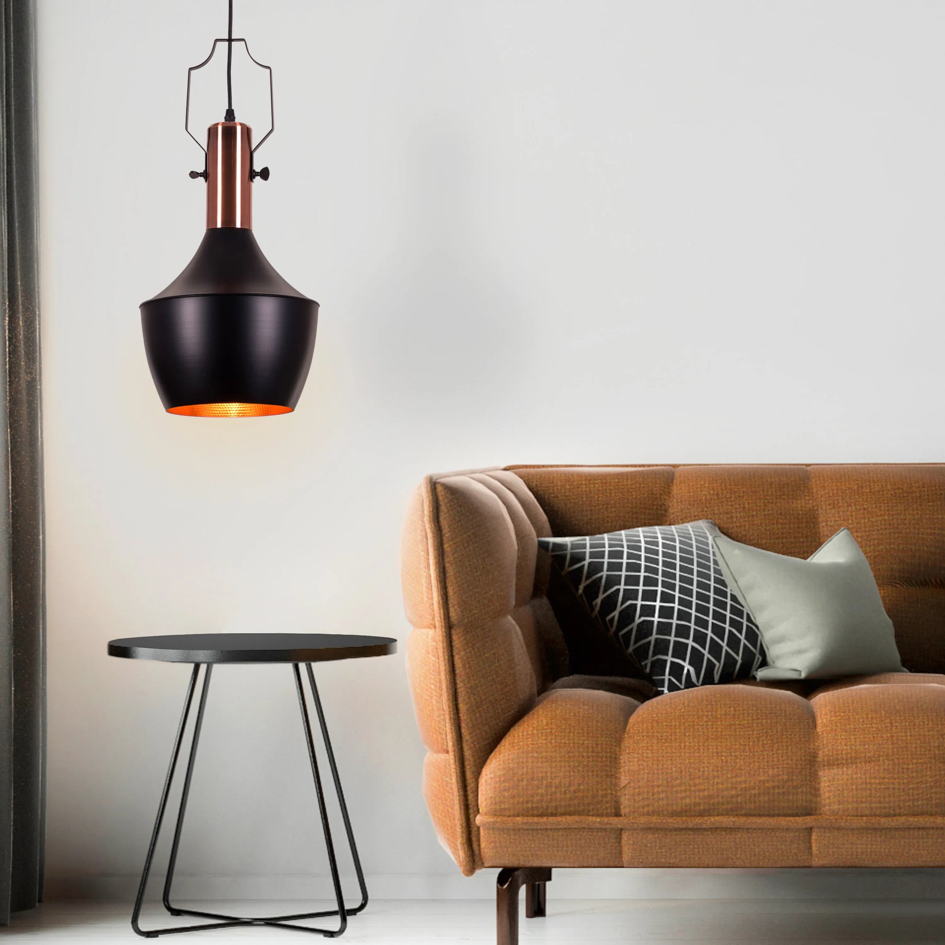 Sleek Flight Mode Pendant Light in Contemporary Black Finish