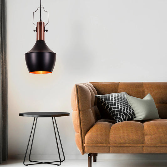 Sleek Flight Mode Pendant Light in Contemporary Black Finish