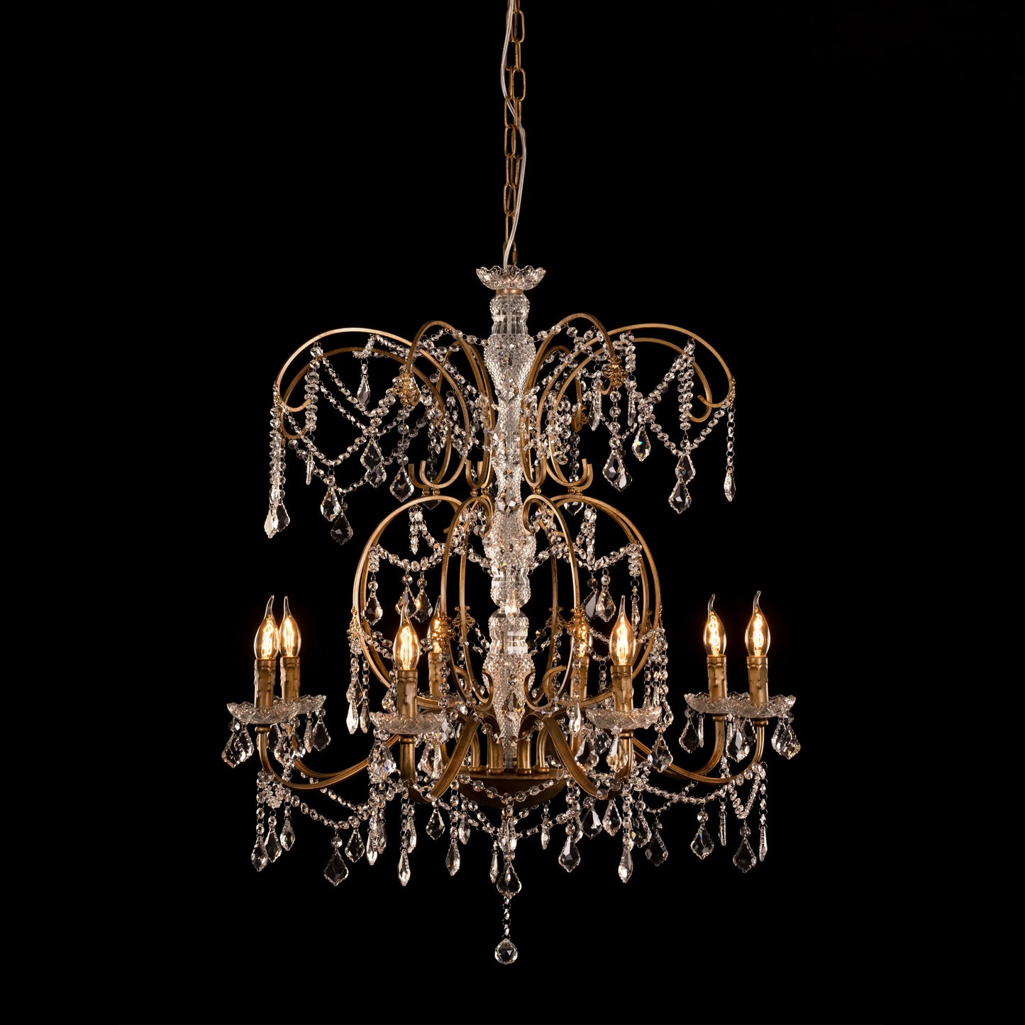 Rustic Restoration Crystal Chandelier