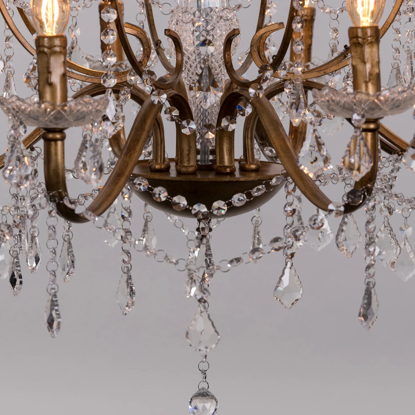 Rustic Restoration Crystal Chandelier