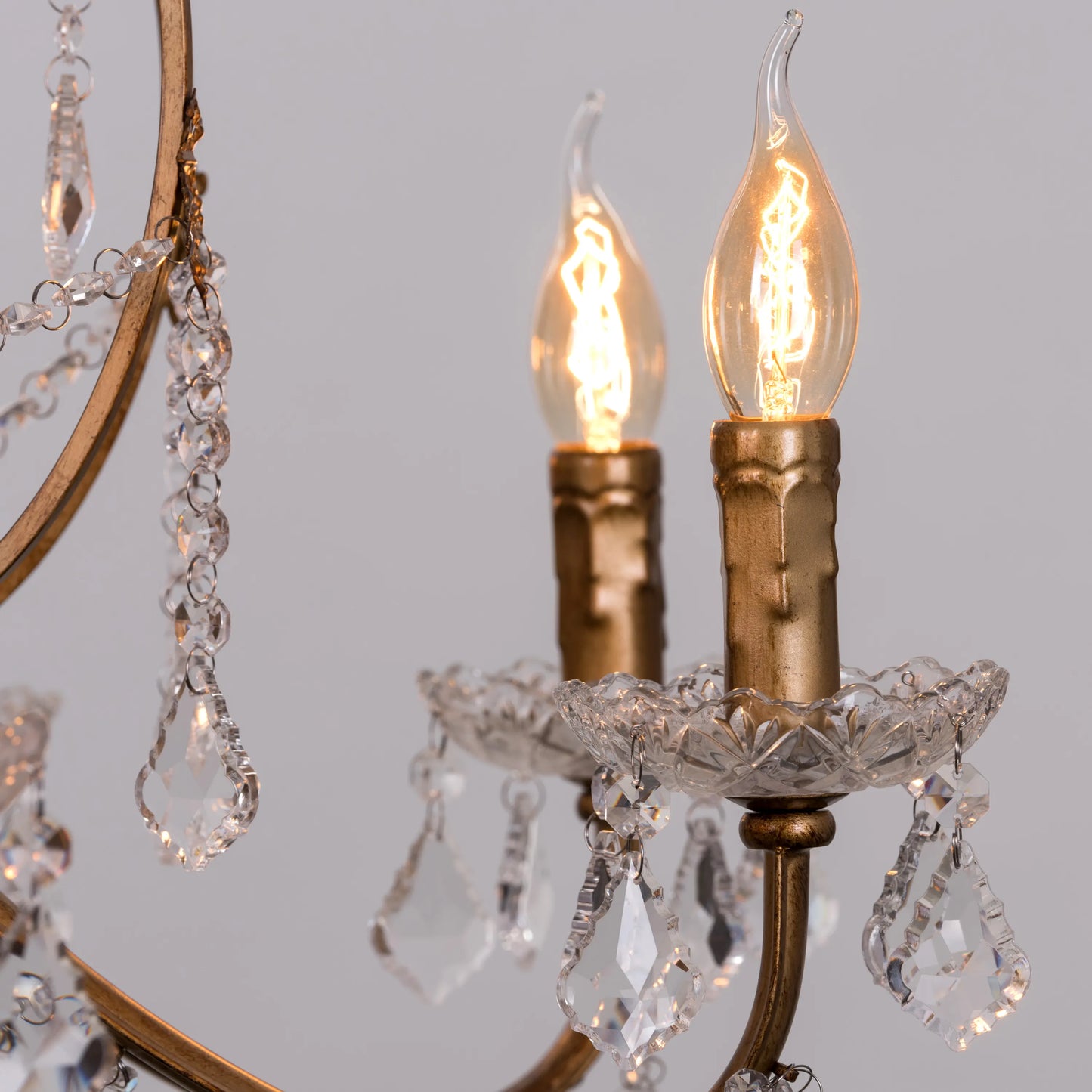 Rustic Restoration Crystal Chandelier