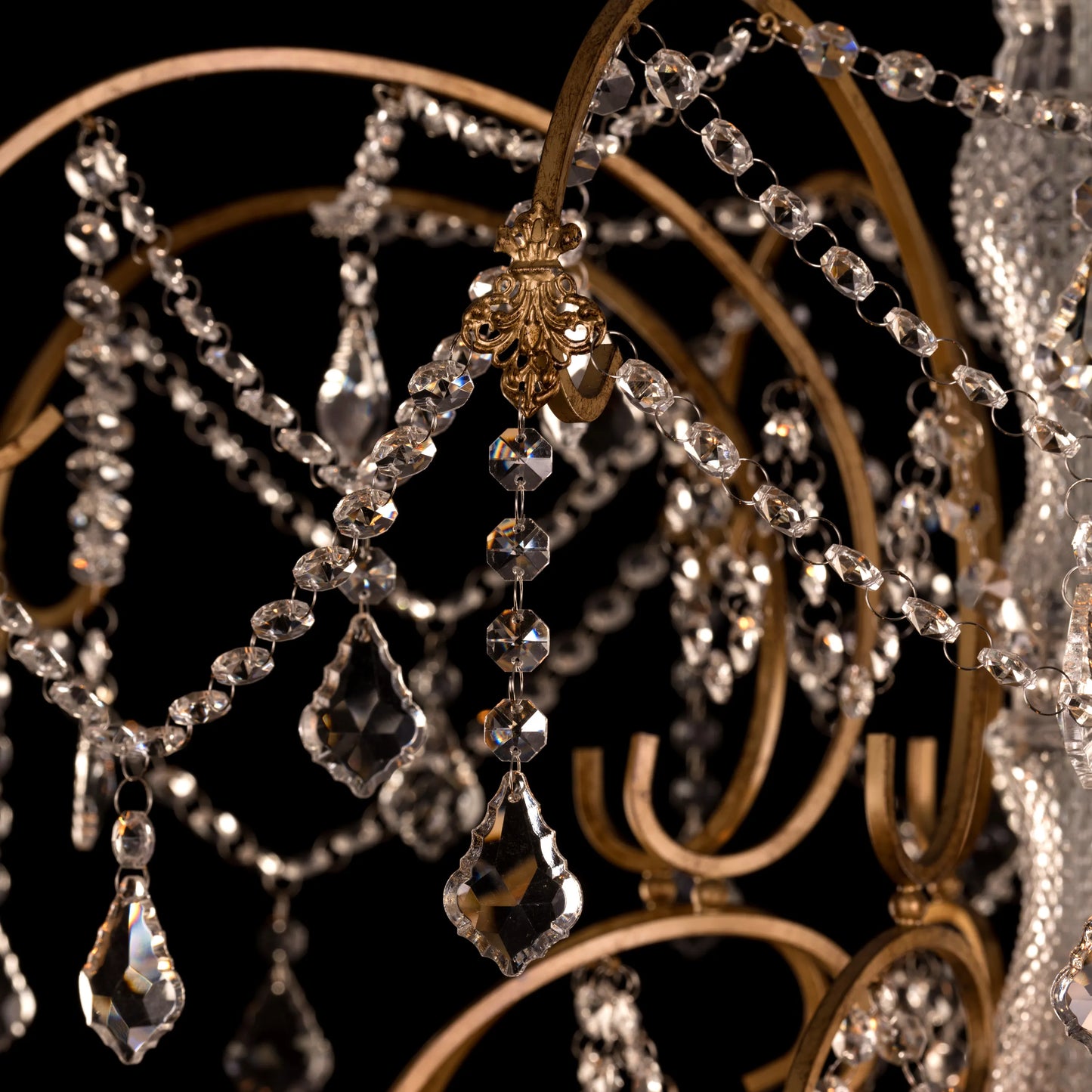 Rustic Restoration Crystal Chandelier