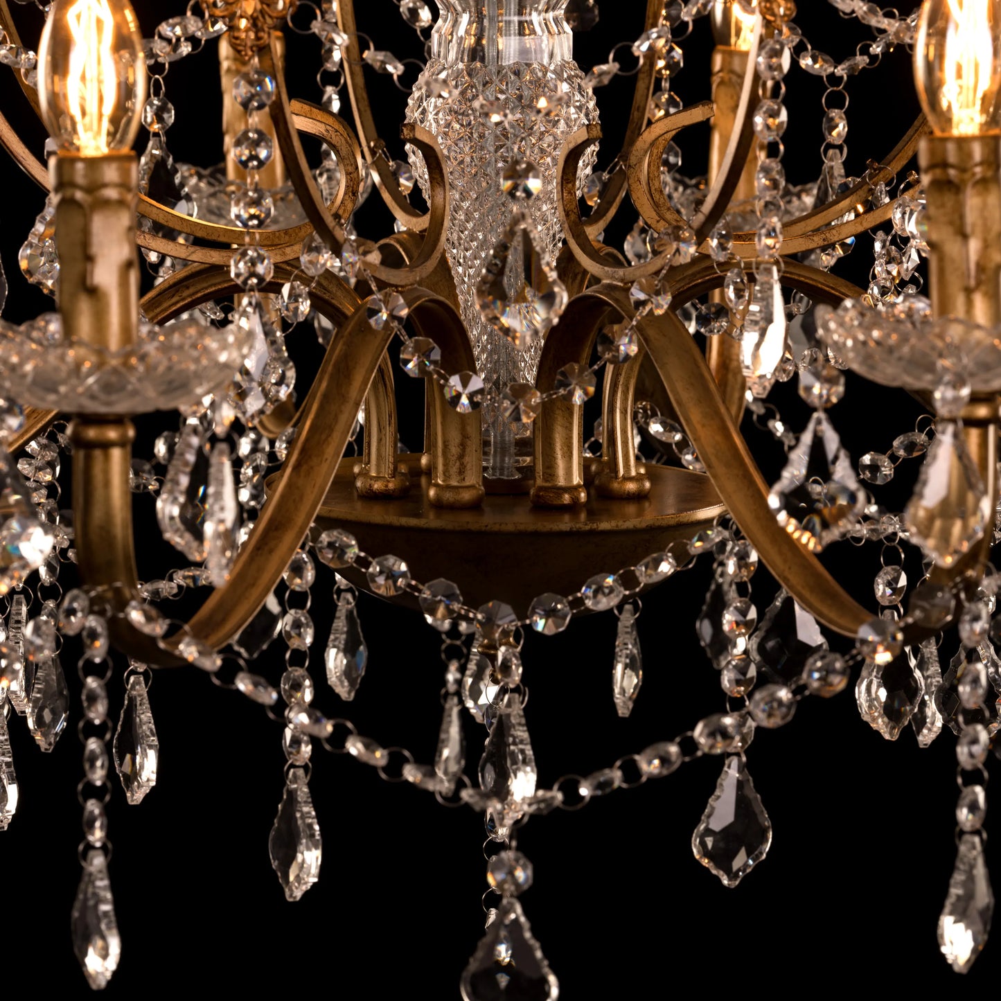 Rustic Restoration Crystal Chandelier