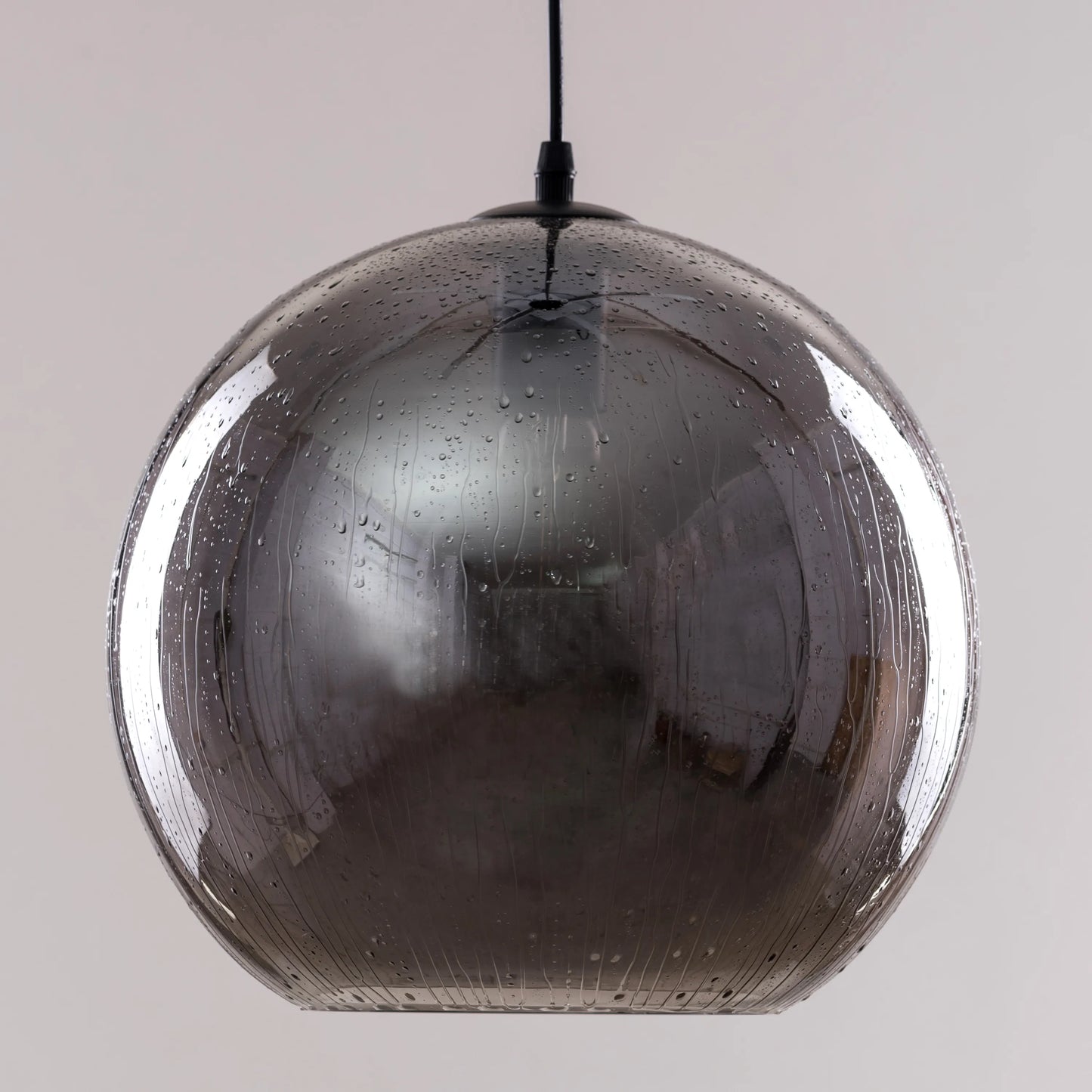 Cloud Burst (Smokey Grey, Waterdrop) Glass Pendant Light