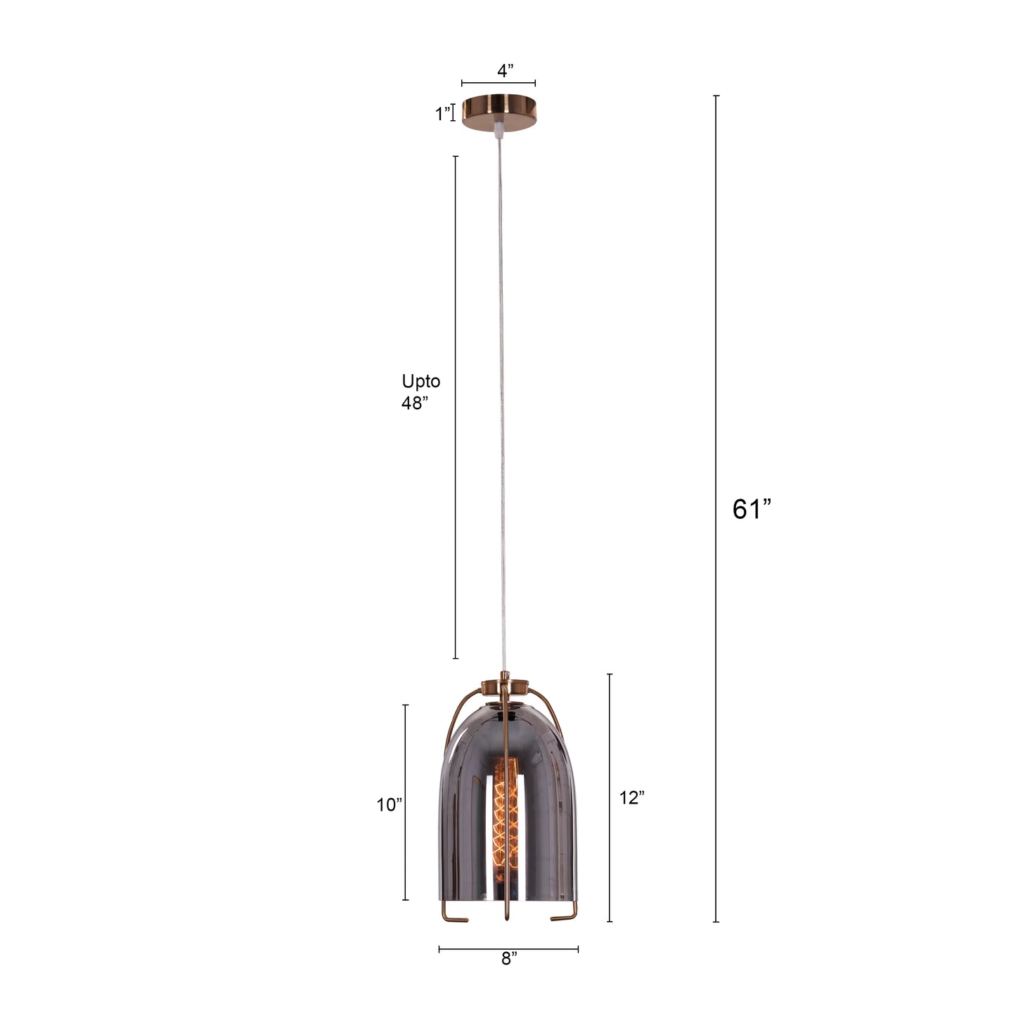 Eye Of The Tiger Glass Pendant Light