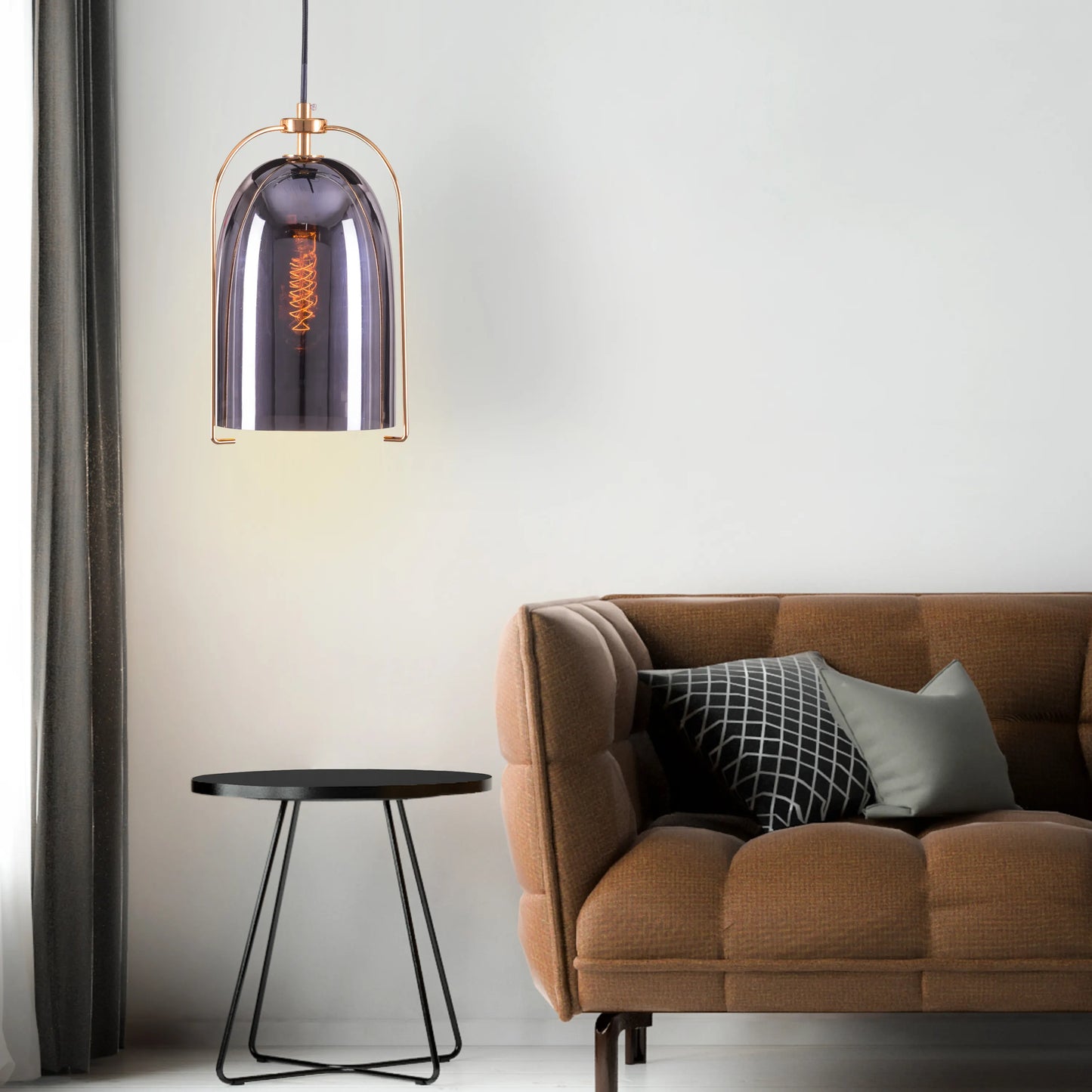 Eye Of The Tiger Glass Pendant Light