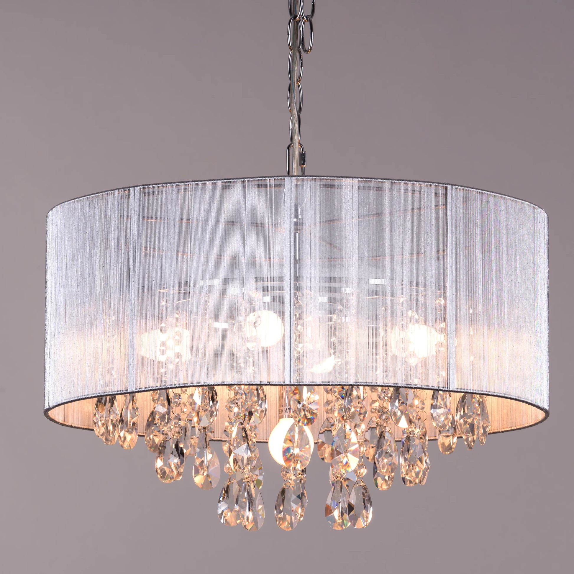 Drop Dead Gorgeous Crystal Chandelier with cascading layers of sparkling crystals.