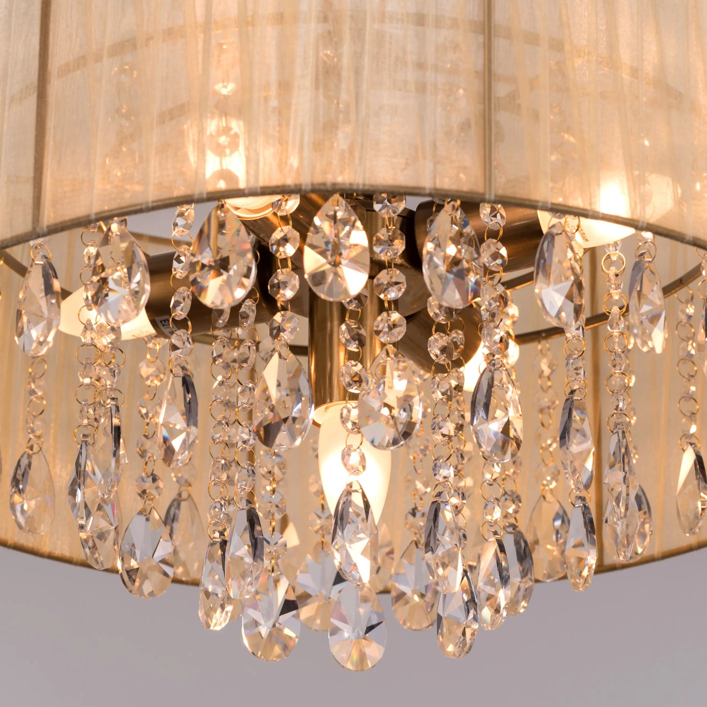 Drop Dead Gorgeous (Small, Gold) Crystal Chandelier
