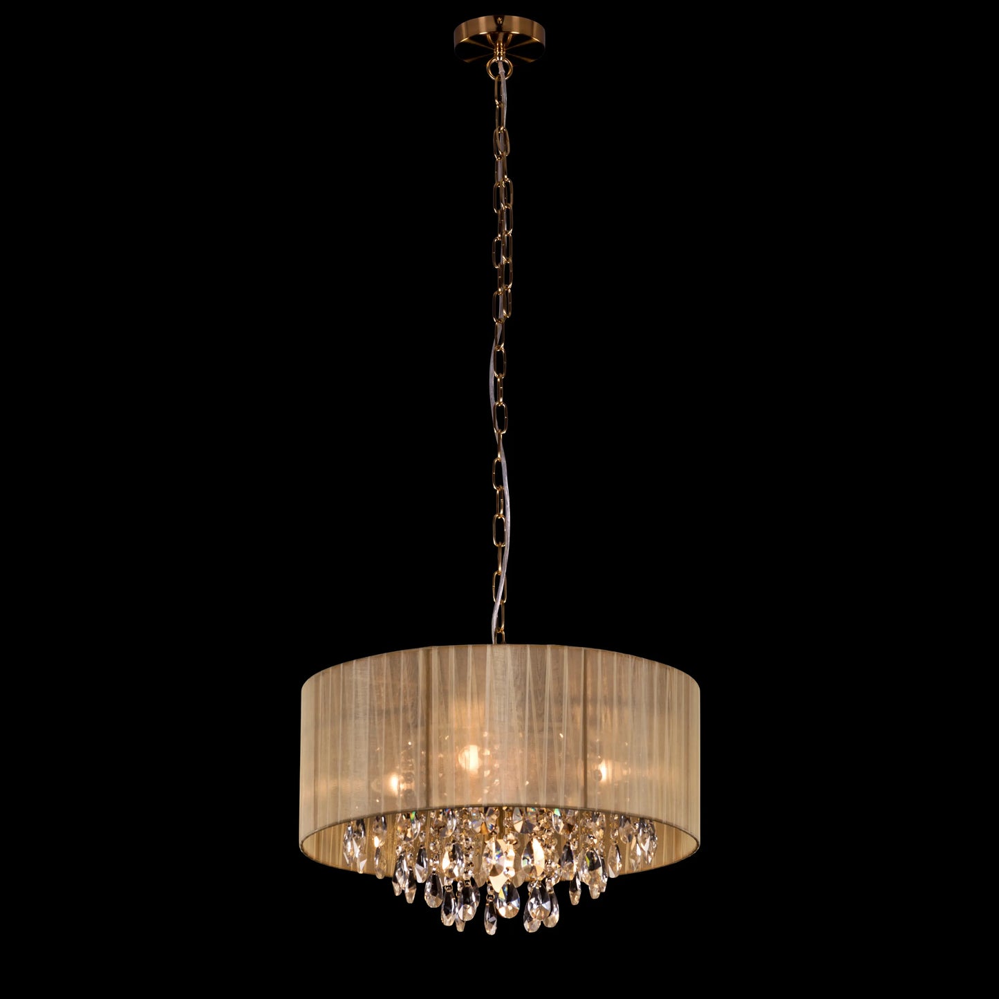 Drop Dead Gorgeous (Small, Gold) Crystal Chandelier