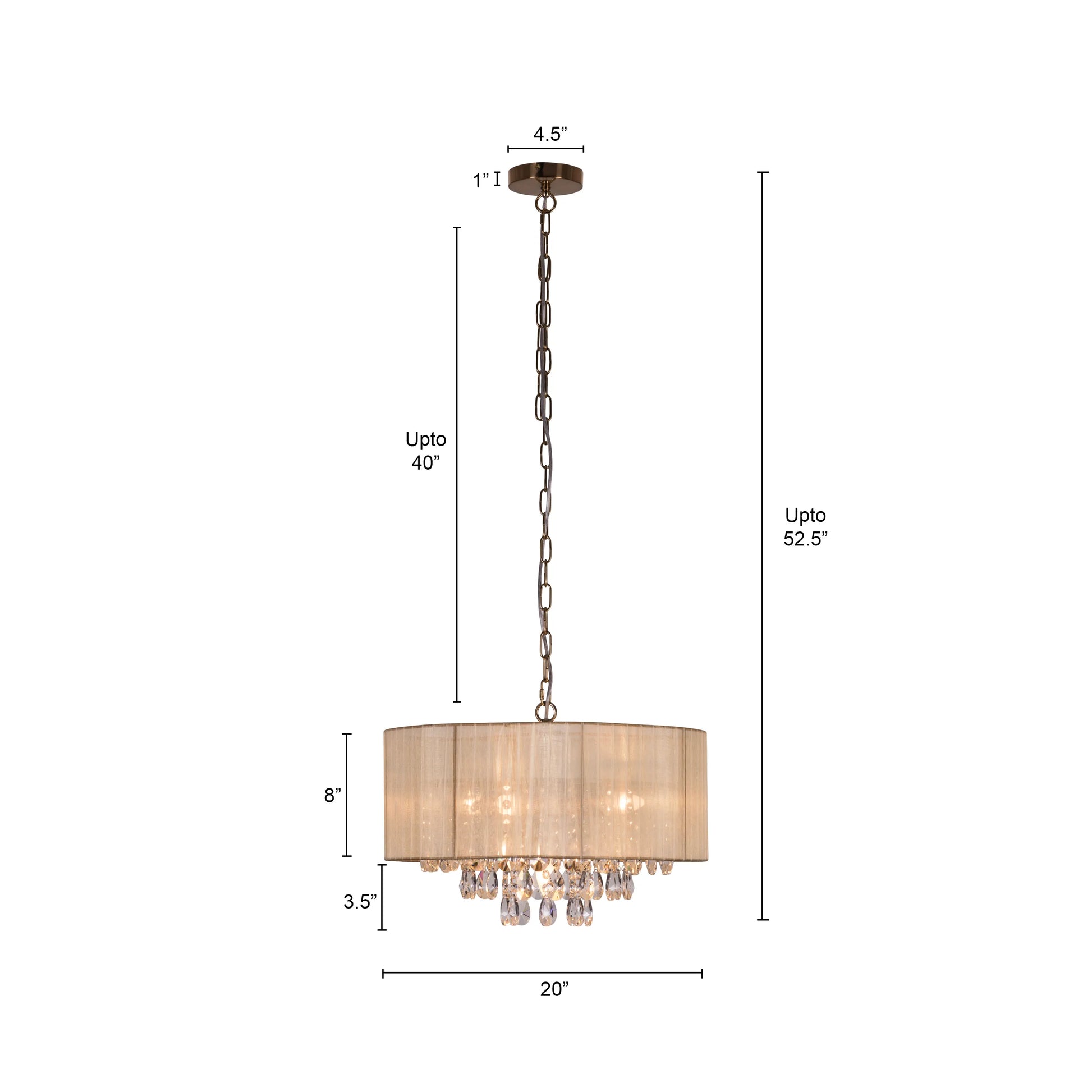 Drop Dead Gorgeous Chandelier in gold finish