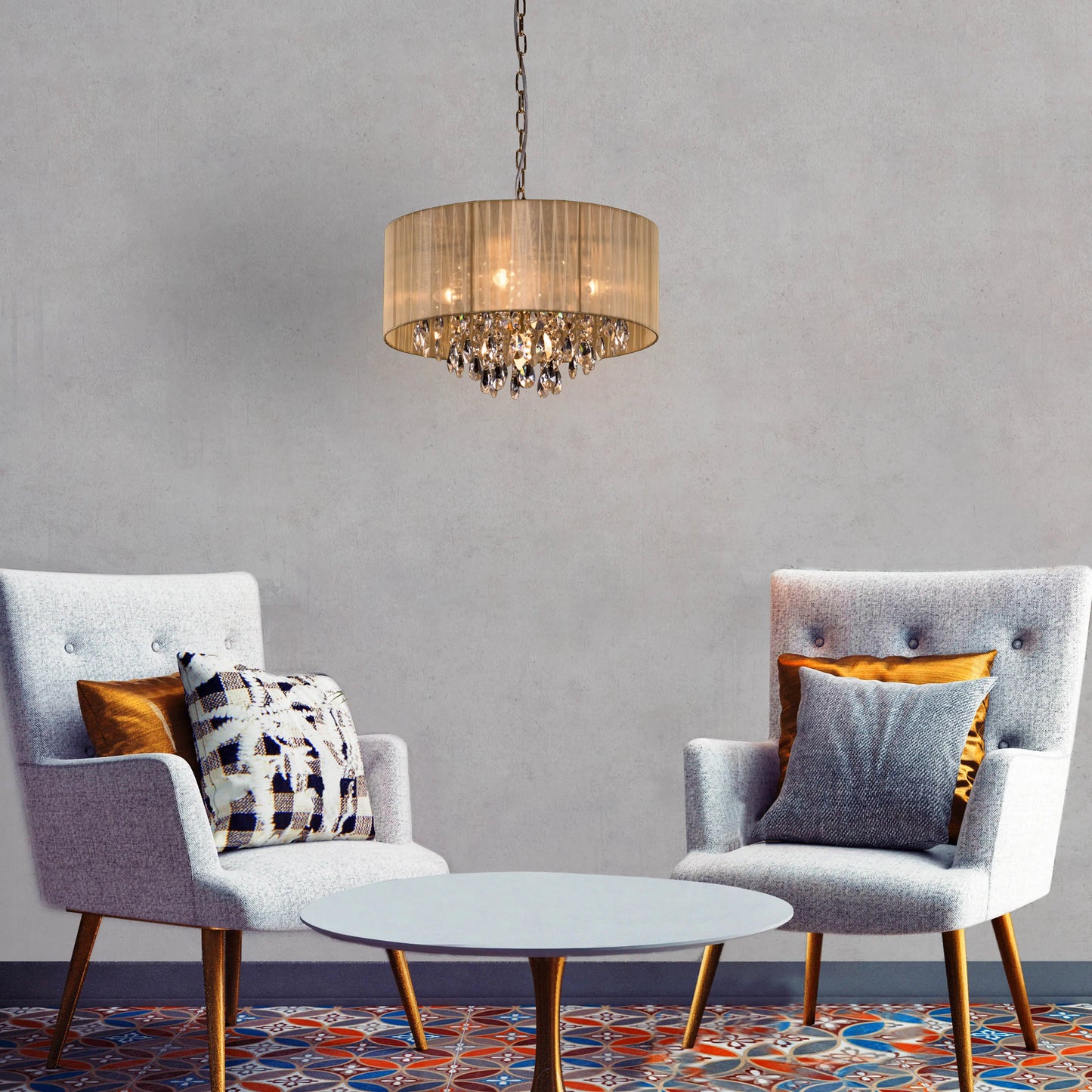 Drop Dead Gorgeous Chandelier in gold finish
