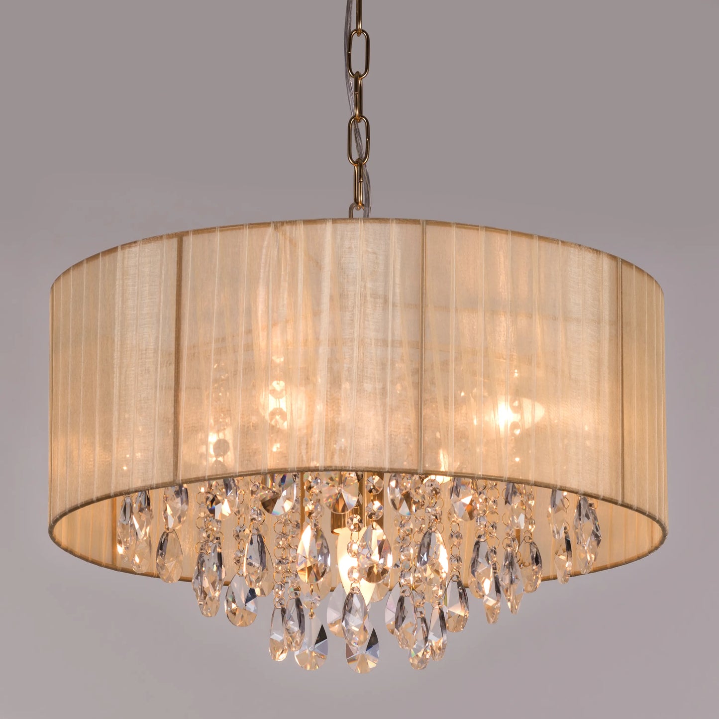 Drop Dead Gorgeous (Small, Gold) Crystal Chandelier