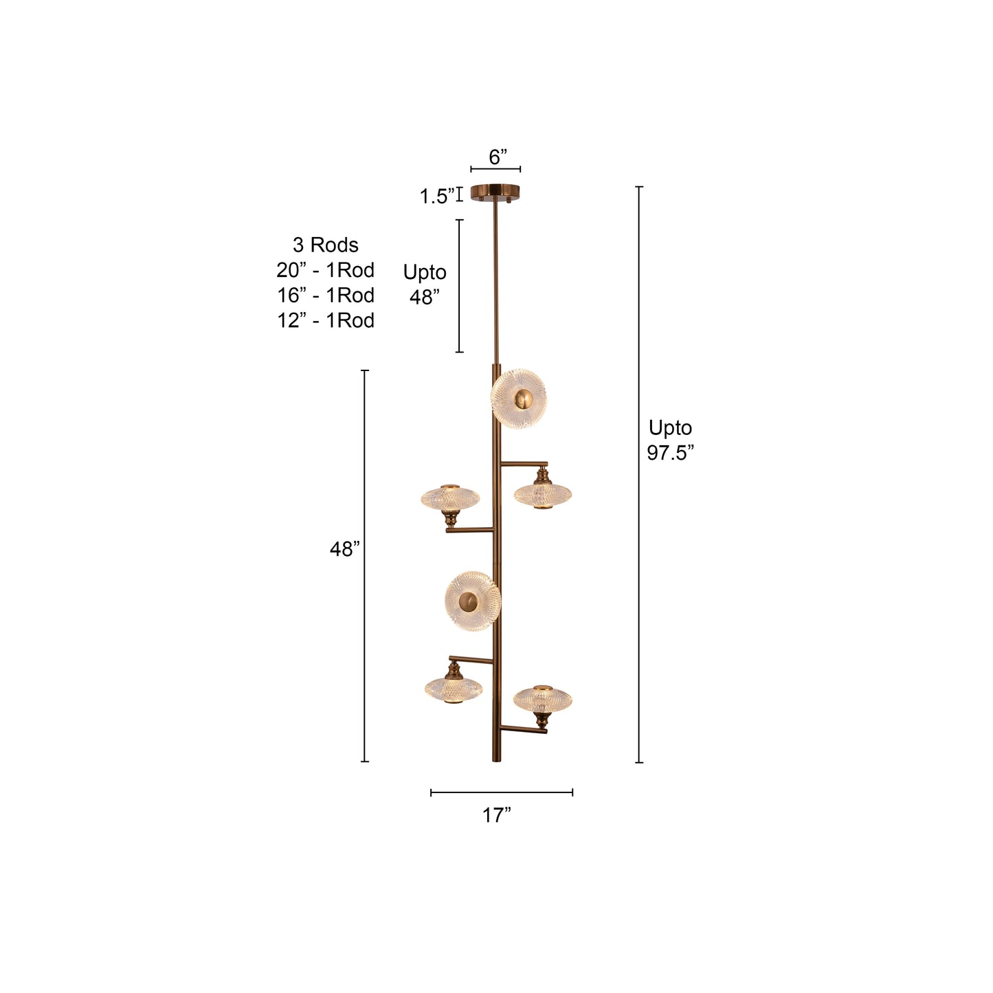 Dream Sequence Chandelier illuminating a luxurious living room with ethereal glow