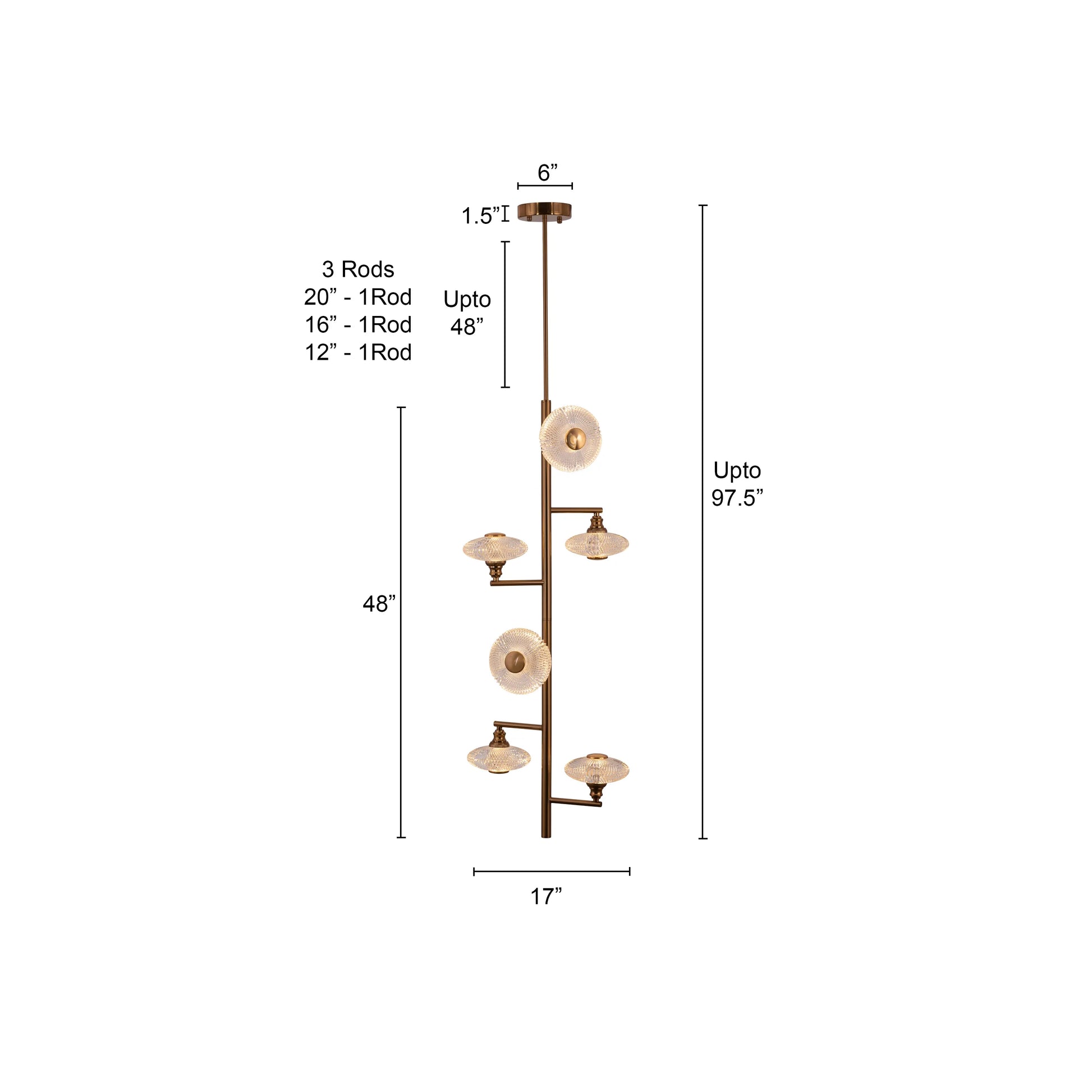 Dream Sequence Chandelier illuminating a luxurious living room with ethereal glow