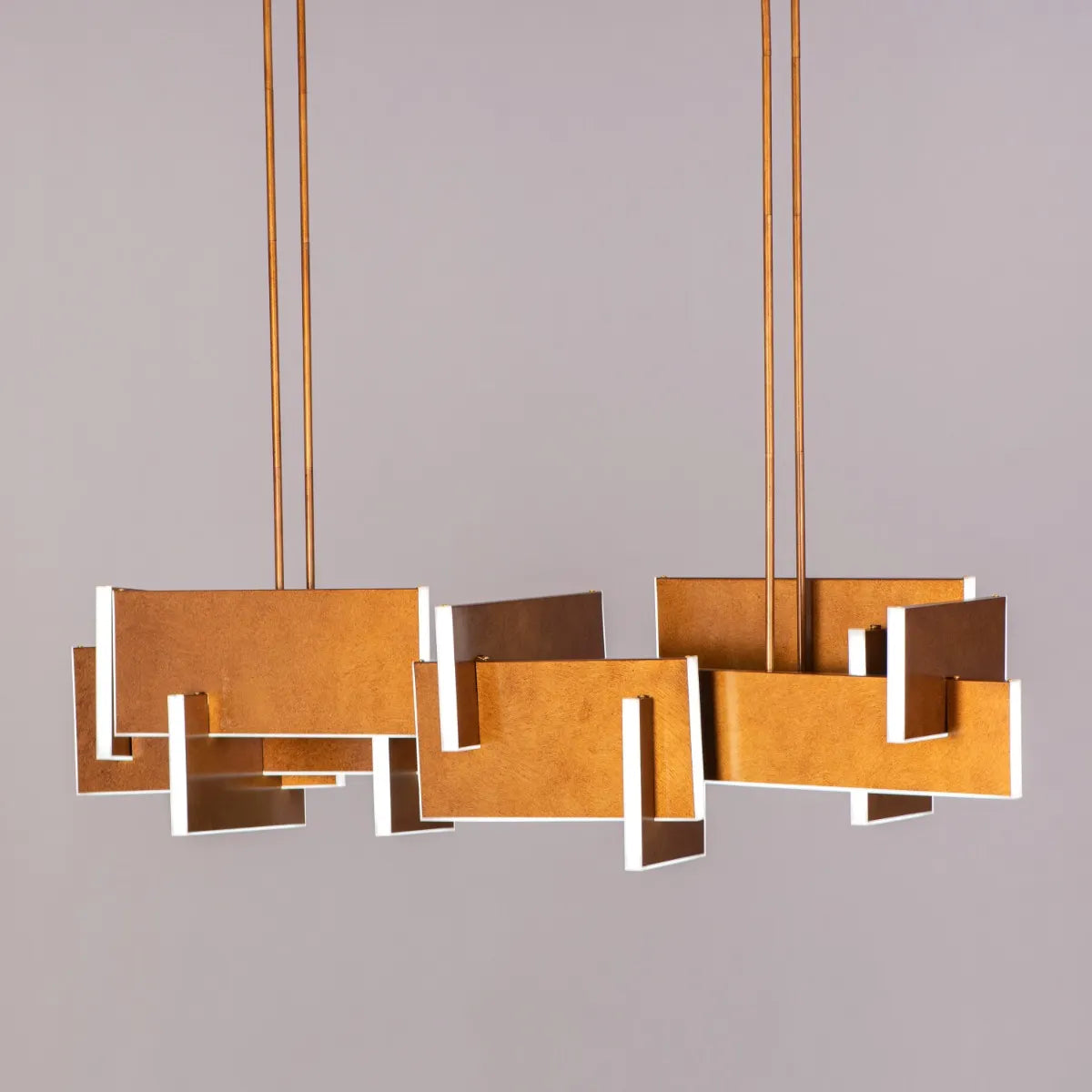 Fires Of Heaven ( Grunge Gold, 3 Color Dimmable LED with Remote Control) Chandelier